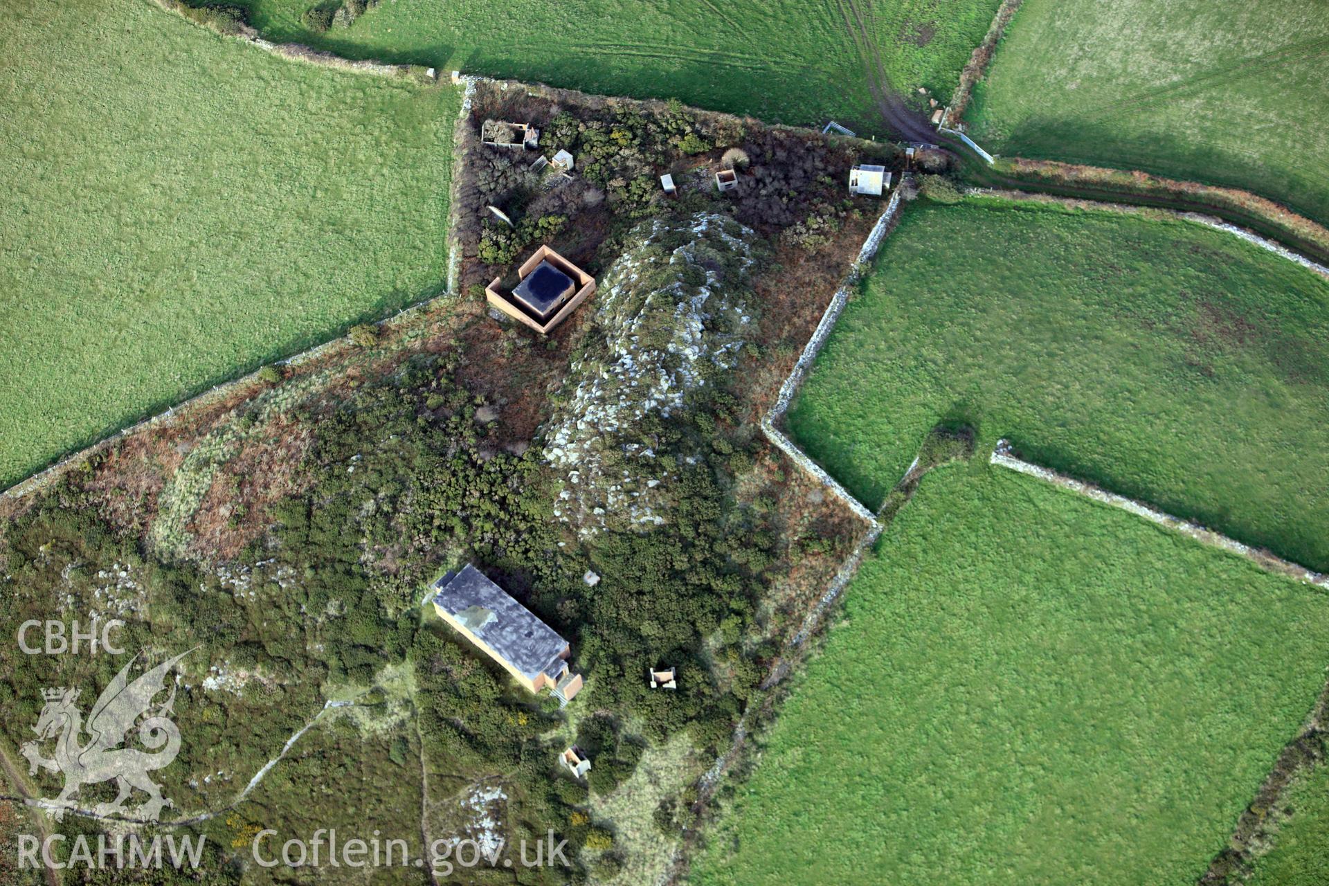 RCAHMW colour oblique photograph of Strumble Head Radar Station. Taken by Toby Driver on 16/11/2010.