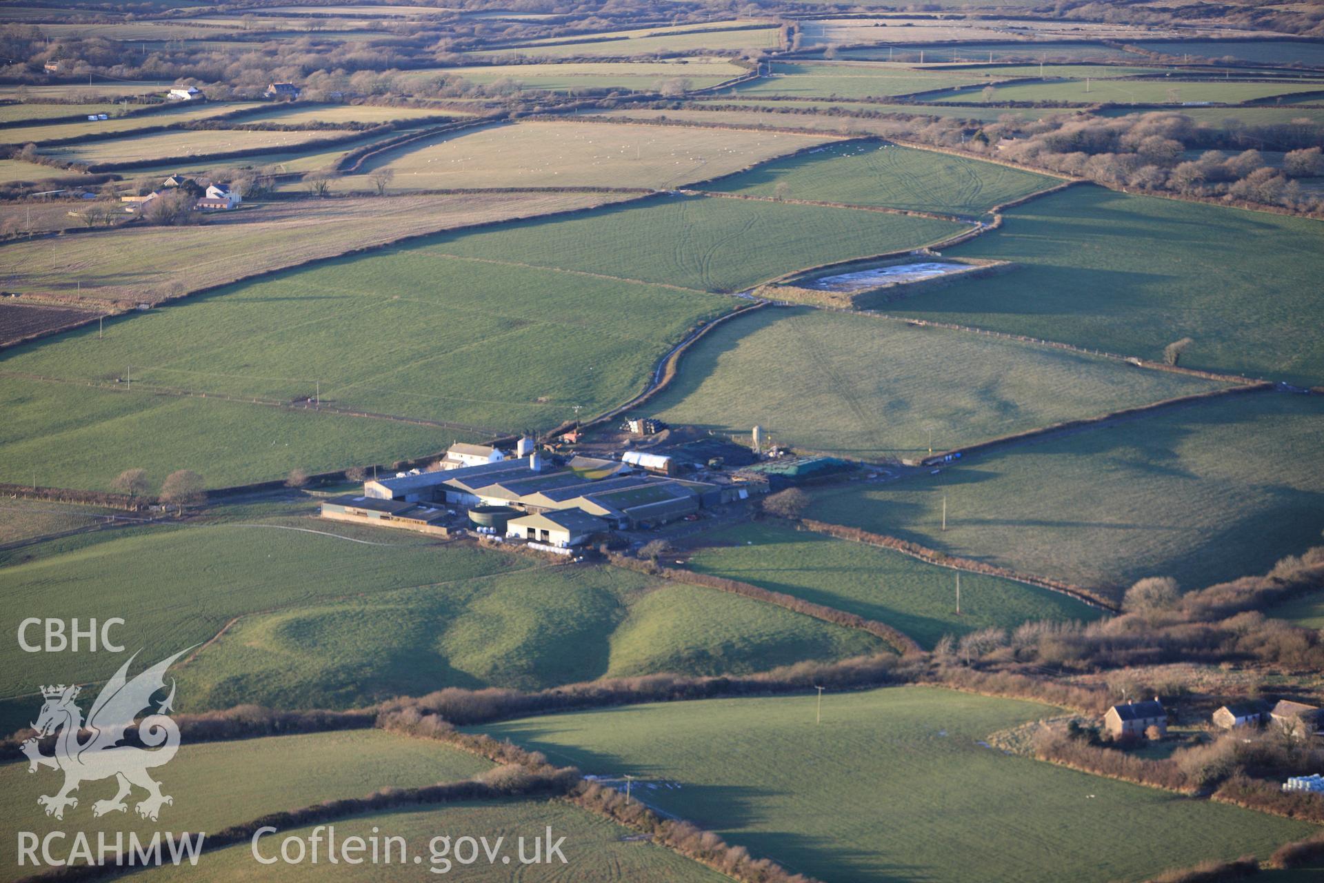 RCAHMW colour oblique photograph of Pelcombe Rath. Taken by Toby Driver on 08/12/2010.