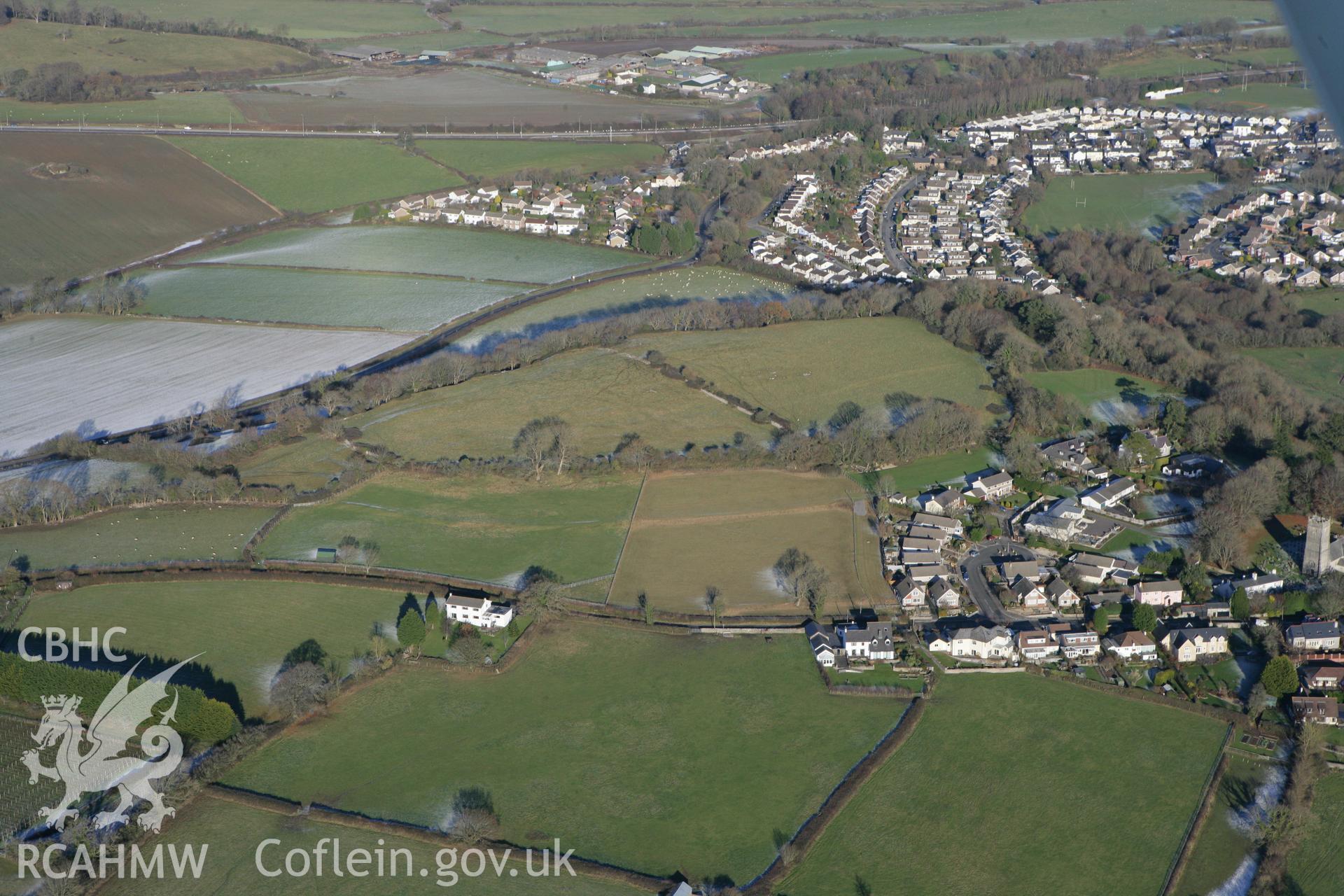 RCAHMW colour oblique photograph of Caer Dynnaf hillfort. Taken by Toby Driver on 08/12/2010.