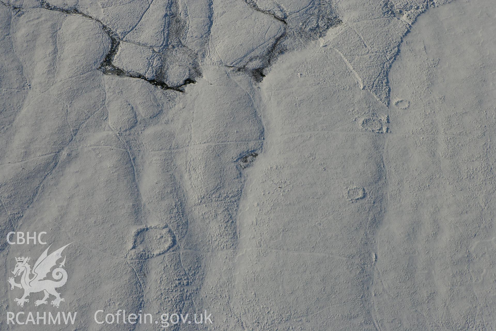 RCAHMW colour oblique photograph of Carn Ingli Common Hut Circles. Taken by Toby Driver on 01/12/2010.