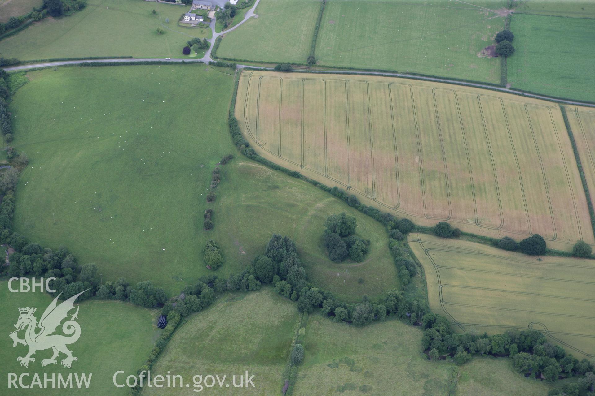 RCAHMW colour oblique photograph of Castell Foel-Allt. Taken by Toby Driver on 21/07/2010.