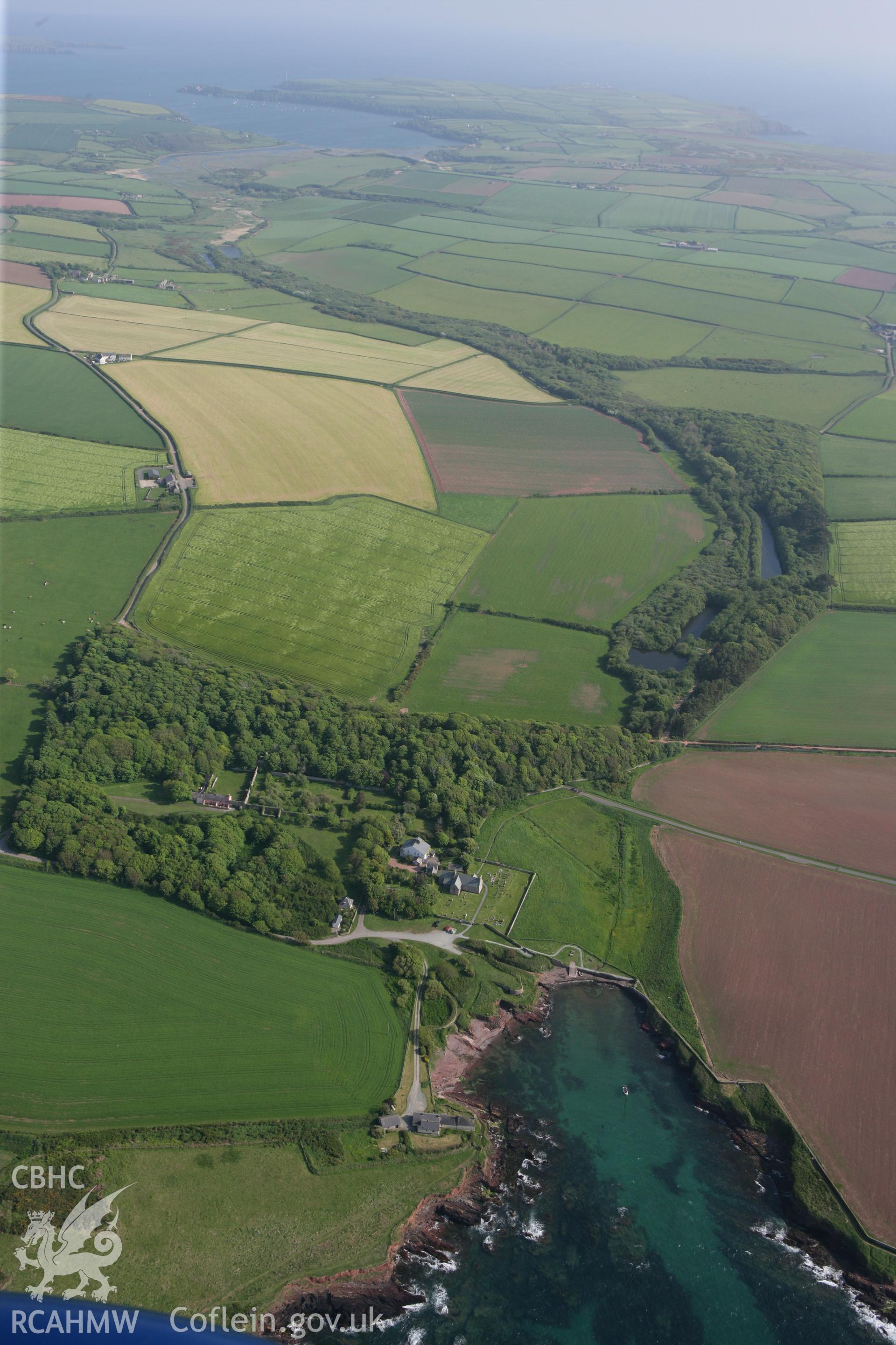 RCAHMW colour oblique photograph of St Brides Green. Taken by Toby Driver on 25/05/2010.