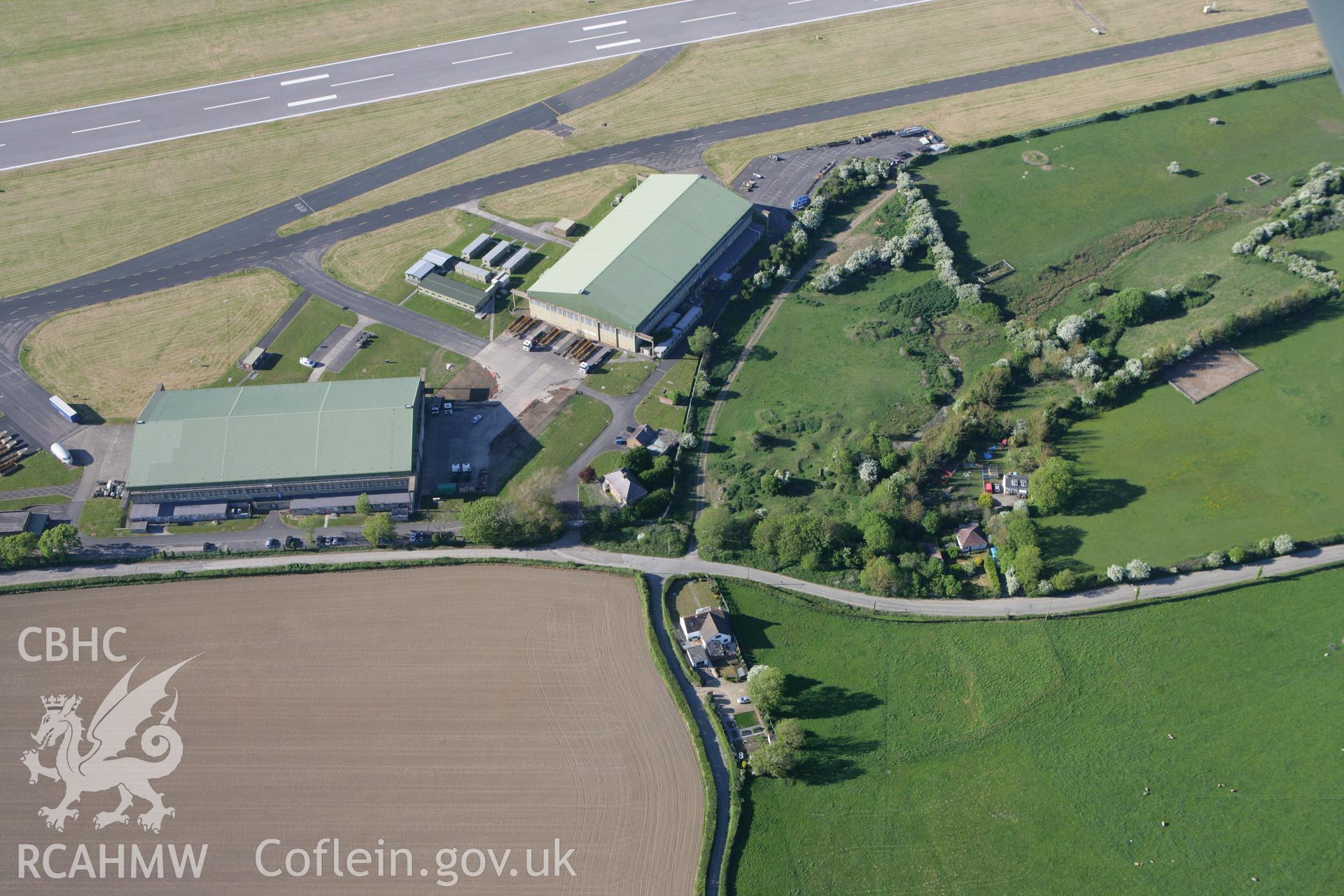 RCAHMW colour oblique photograph of West Orchard Manor, St. Athan. Taken by Toby Driver on 24/05/2010.