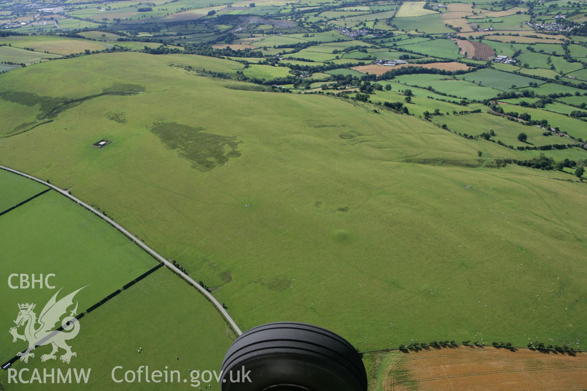 RCAHMW colour oblique photograph of Knaps Barrows. Taken by Toby Driver on 21/07/2010.