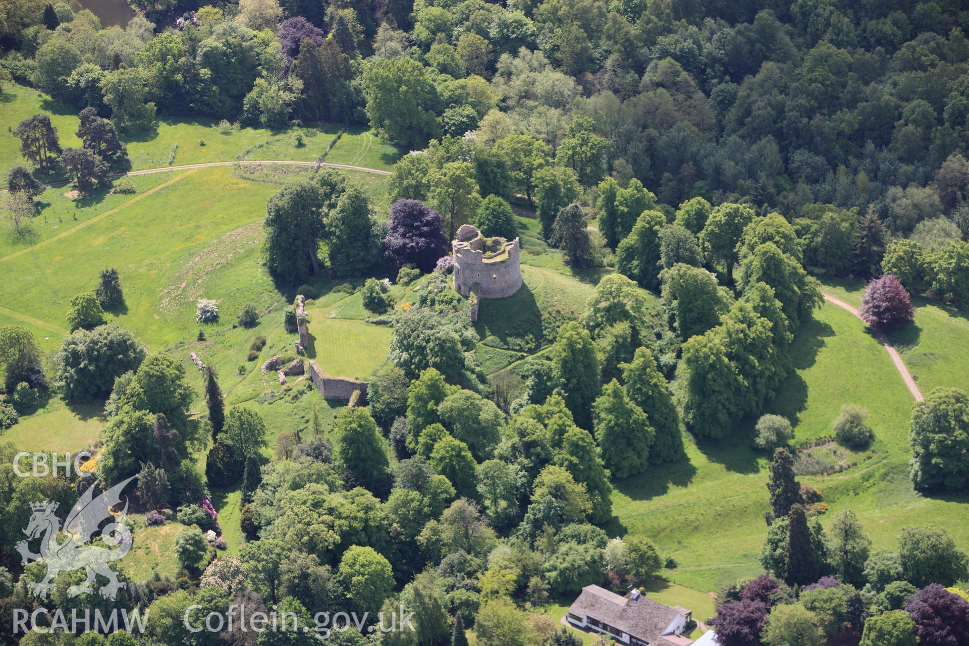 RCAHMW colour oblique photograph of Hawarden Castle. Taken by Toby Driver on 27/05/2010.