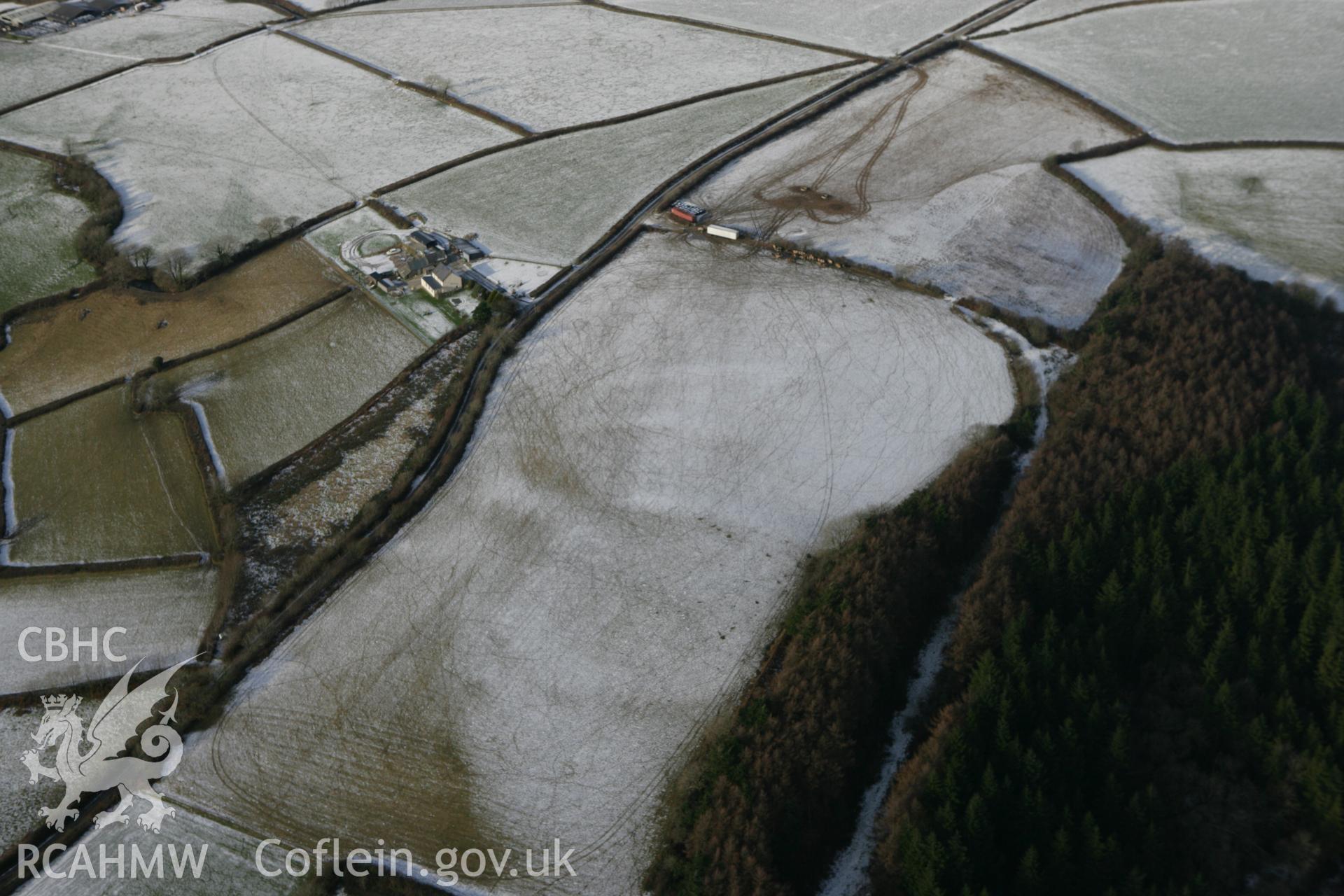 RCAHMW colour oblique photograph of Gelli Diogyn hillfort. Taken by Toby Driver on 02/12/2010.