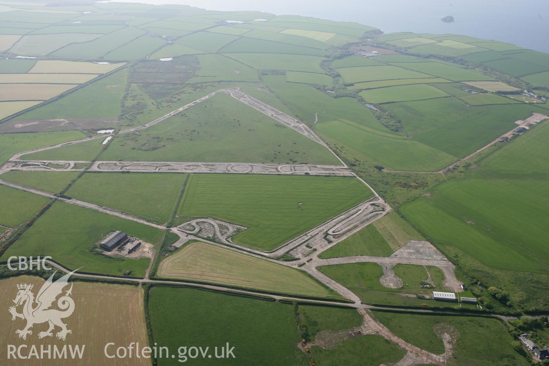 RCAHMW colour oblique photograph of Talbenny Aerodrome. Taken by Toby Driver on 25/05/2010.