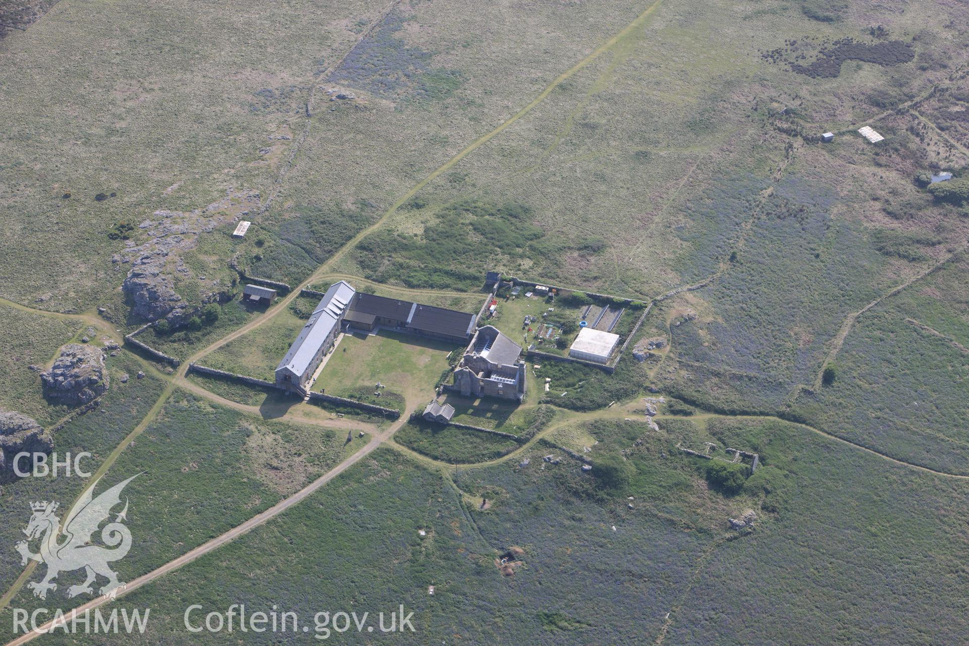 RCAHMW colour oblique photograph of Skomer Island, farm. Taken by Toby Driver on 25/05/2010.