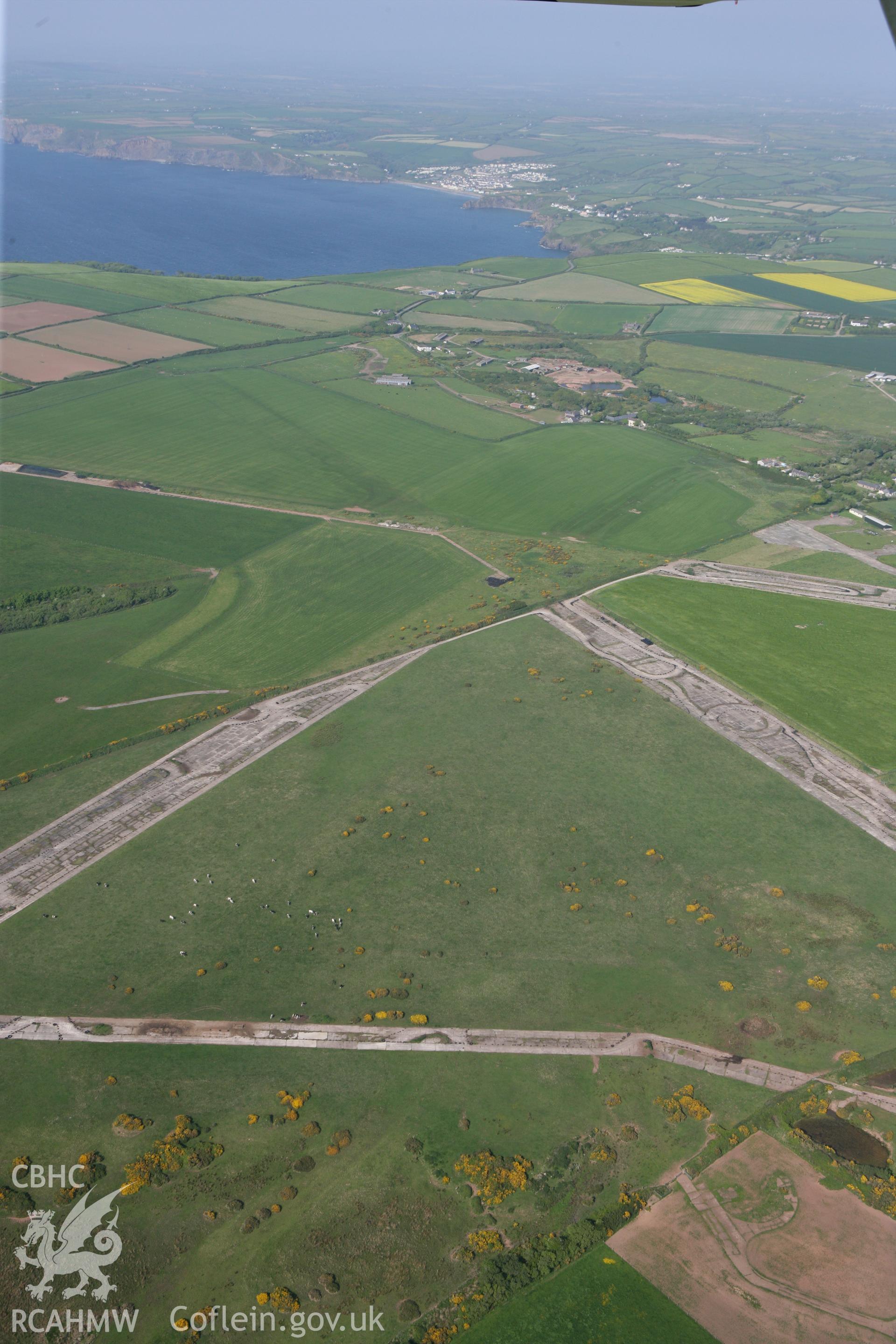 RCAHMW colour oblique photograph of Talbenny Aerodrome. Taken by Toby Driver on 25/05/2010.