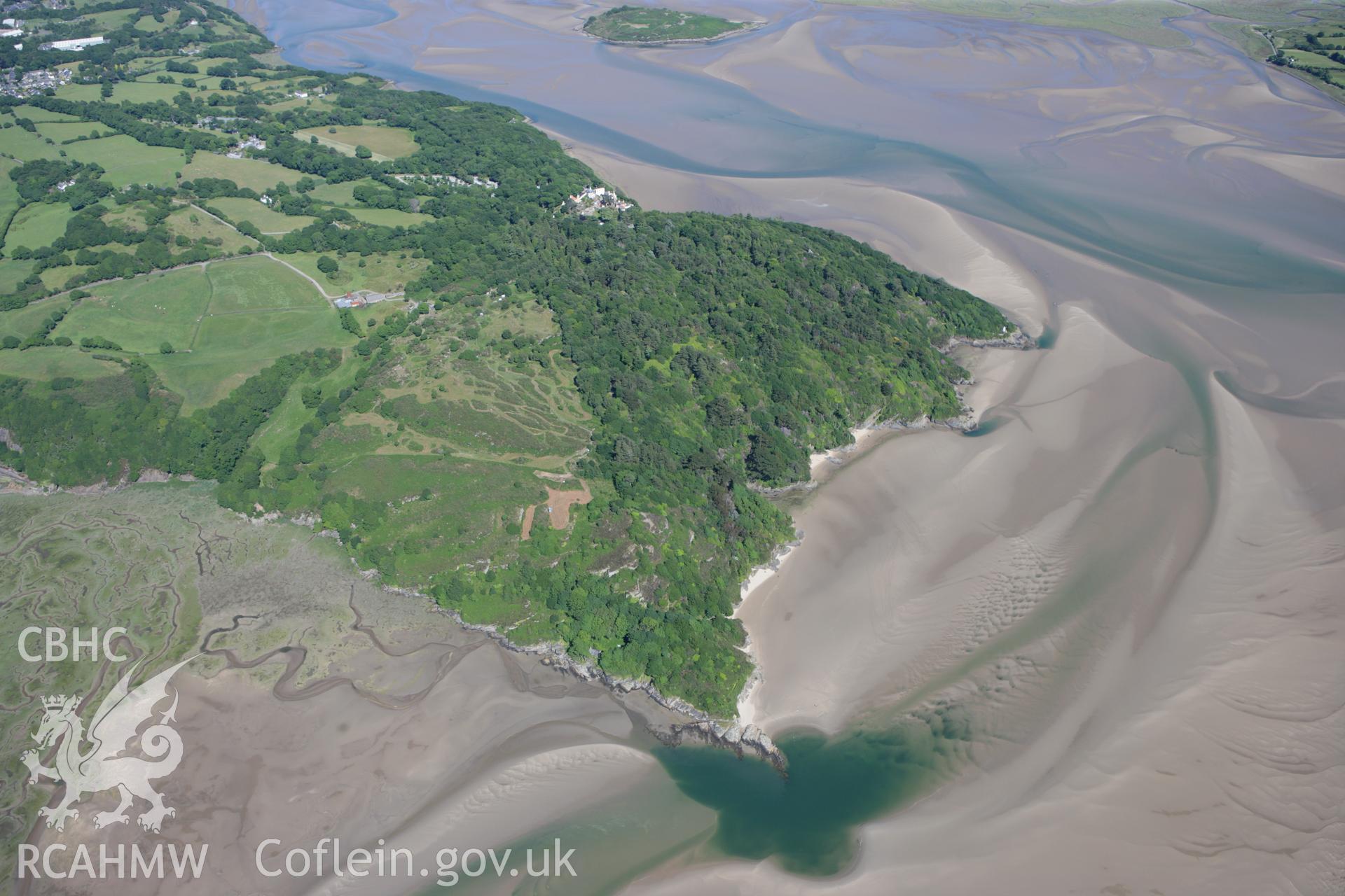 RCAHMW colour oblique photograph of Portmeirion ground and gardens. Taken by Toby Driver on 16/06/2010.