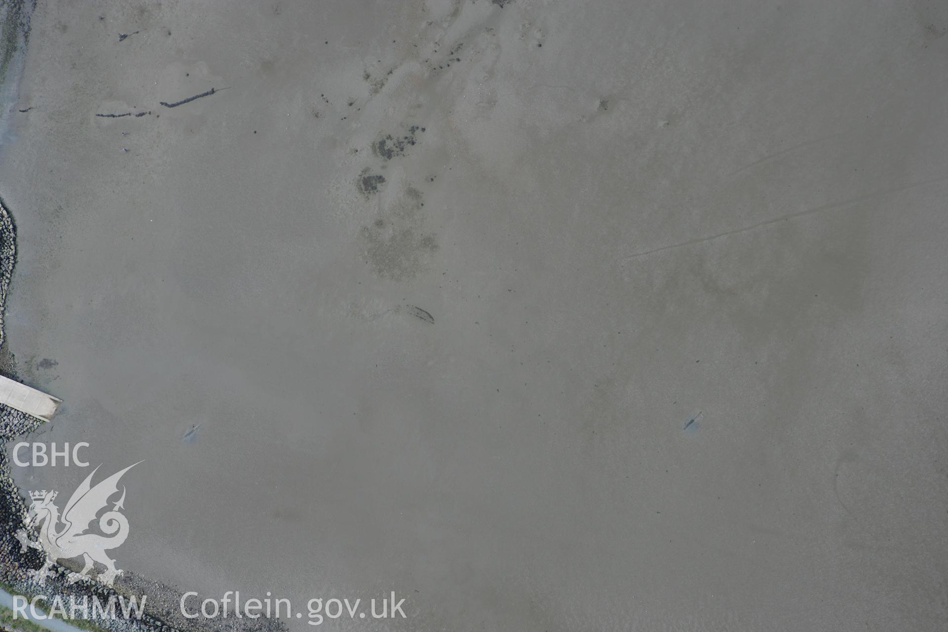 RCAHMW colour oblique photograph of Fishguard Harbour Submerged Walls. Taken by Toby Driver on 09/09/2010.