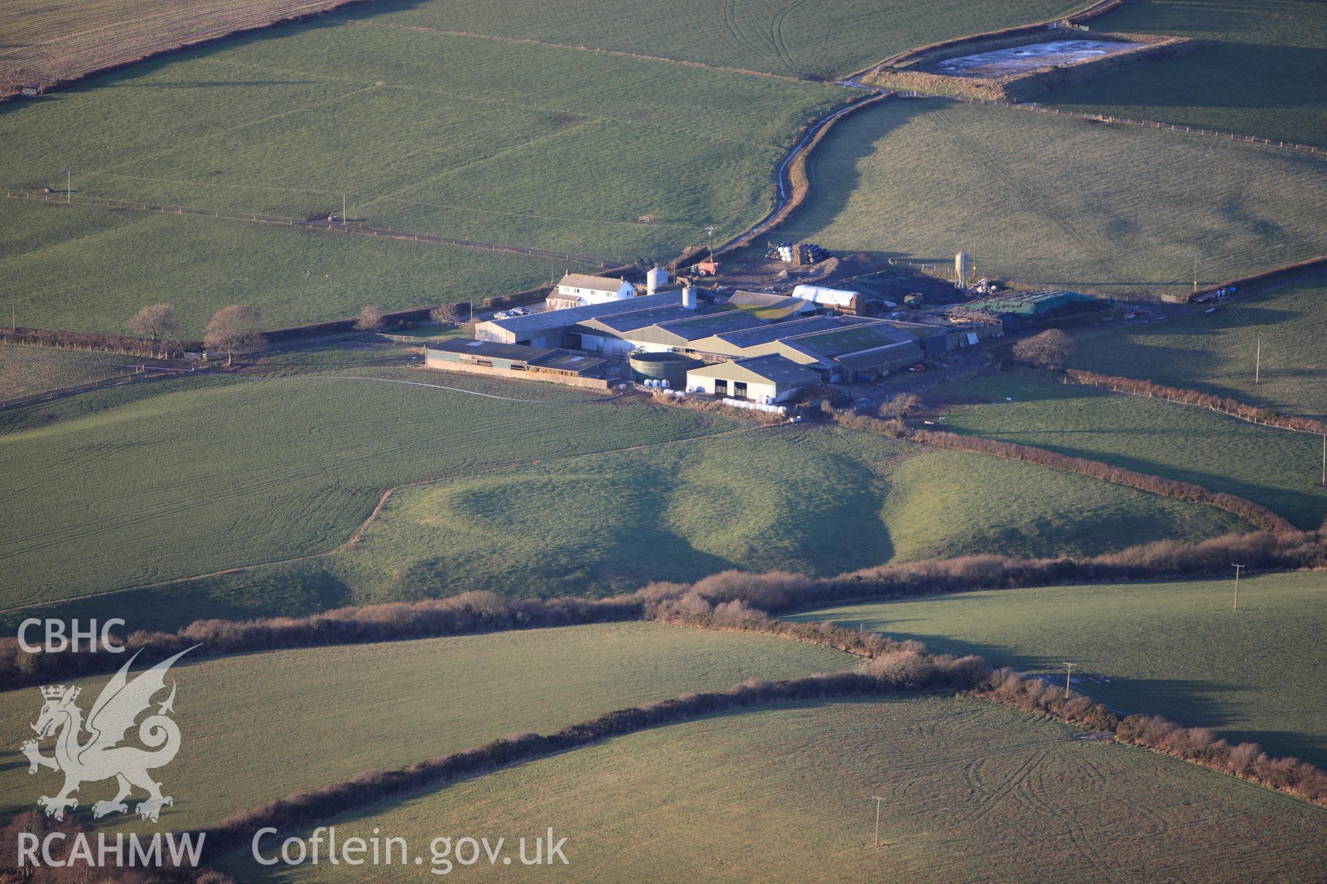 RCAHMW colour oblique photograph of Pelcombe Rath. Taken by Toby Driver on 08/12/2010.