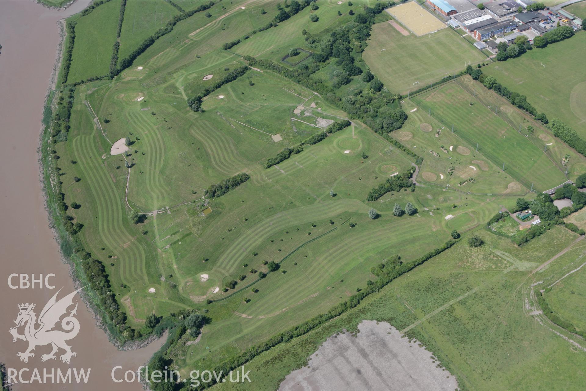 RCAHMW colour oblique photograph of Caerleon Roman Settlement. Taken by Toby Driver on 21/06/2010.