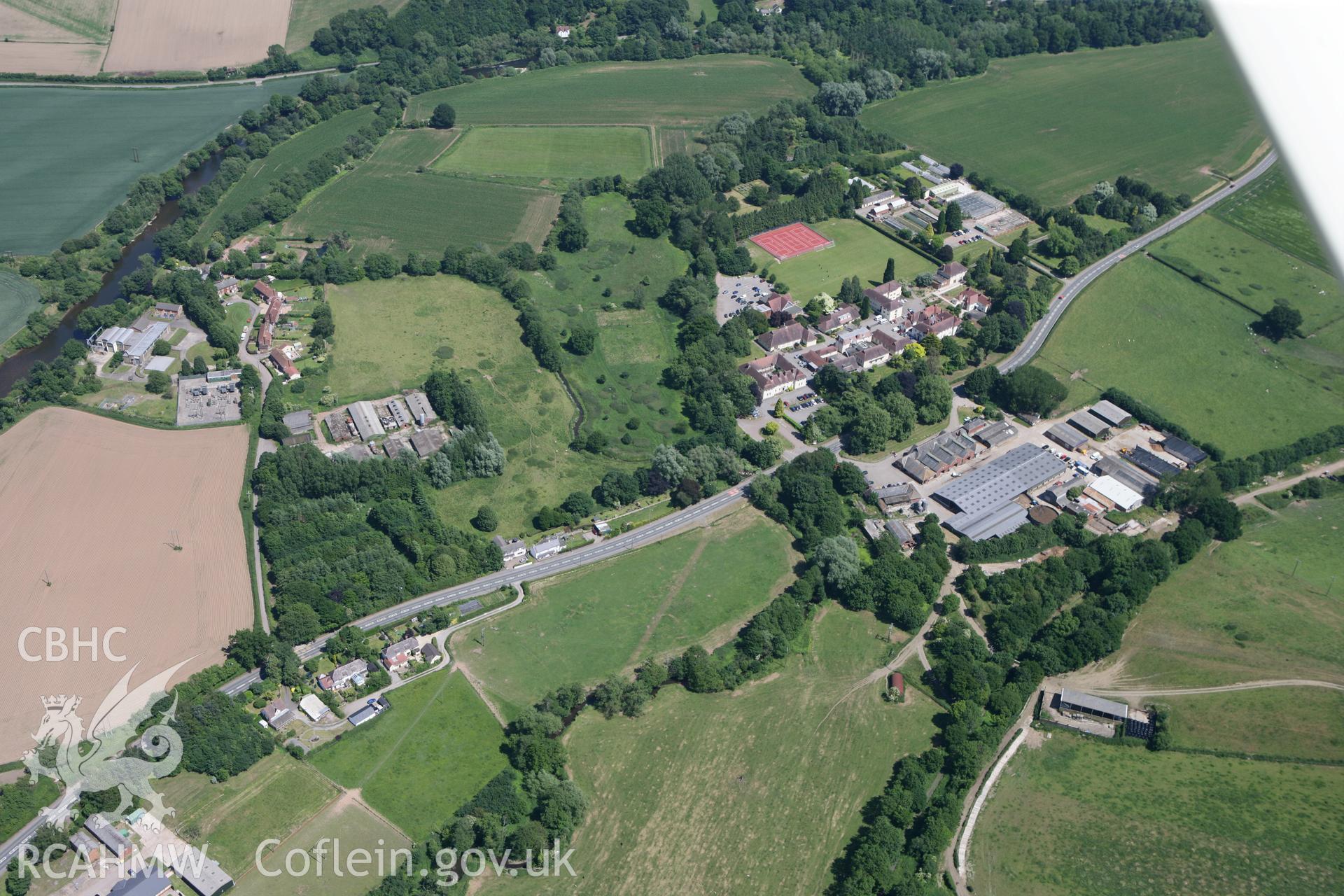 RCAHMW colour oblique photograph of Campus for Coleg Gwent, the Radyr. Taken by Toby Driver on 21/06/2010.