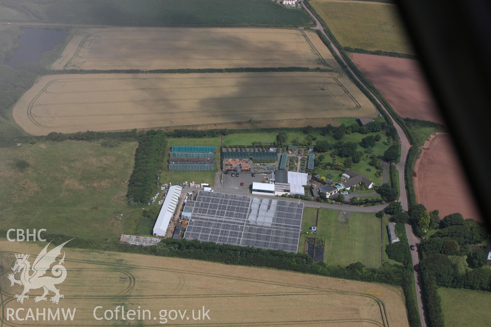 RCAHMW colour oblique photograph of Longestone, Mabesgate, St Ishmaels. Taken by Toby Driver on 23/07/2010.