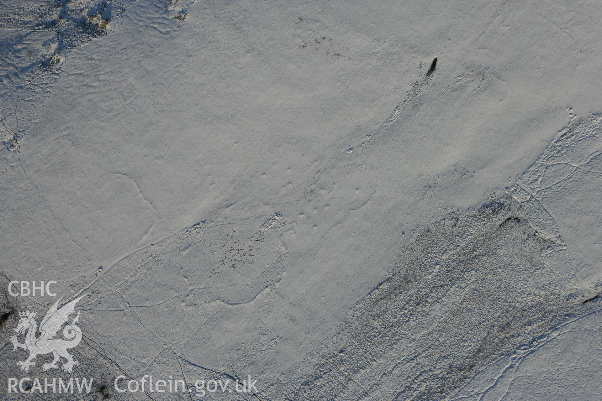 RCAHMW colour oblique photograph of Carn Ingli Open Settlement. Taken by Toby Driver on 01/12/2010.