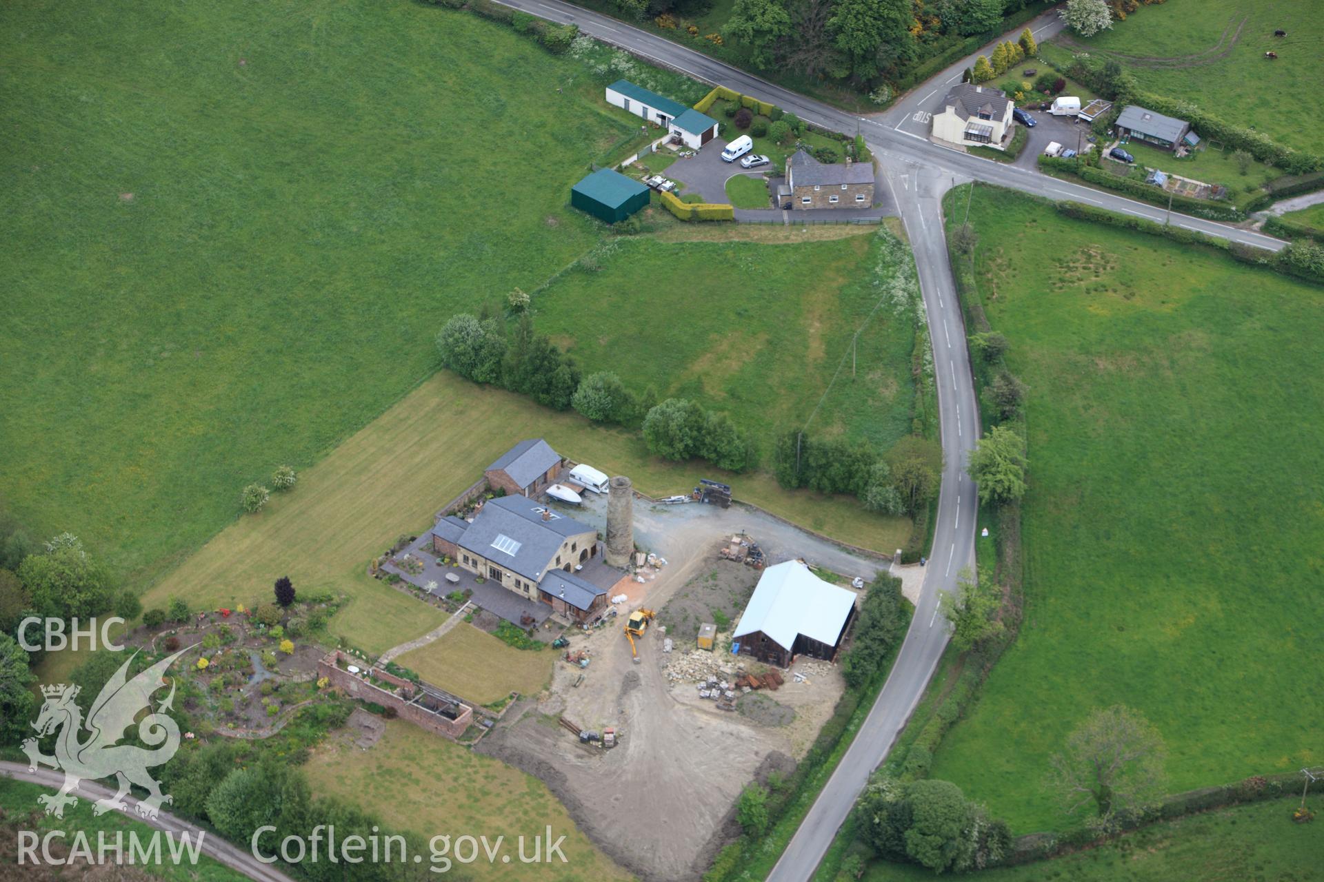 RCAHMW colour oblique photograph of Pentre Saeson Foundry, near Brymbo. Taken by Toby Driver on 27/05/2010.