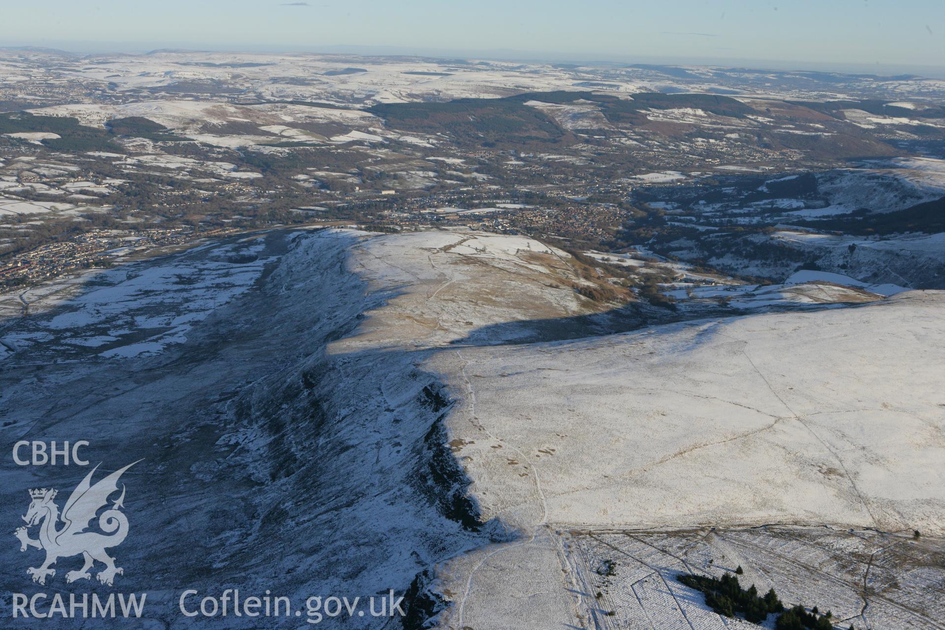 RCAHMW colour oblique photograph of Craig y Bwlch landscape. Taken by Toby Driver on 08/12/2010.