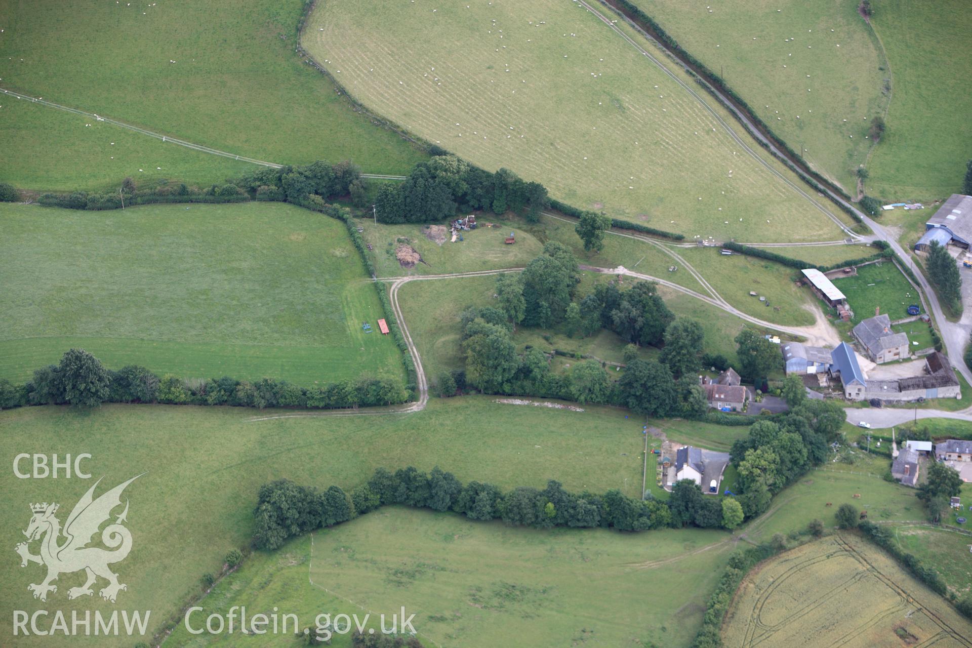 RCAHMW colour oblique photograph of Dunn's Lane Motte. Taken by Toby Driver on 21/07/2010.