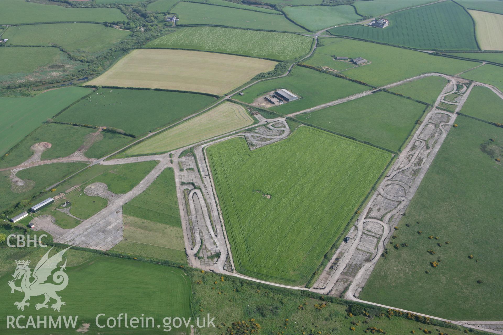 RCAHMW colour oblique photograph of Talbenny Aerodrome. Taken by Toby Driver on 25/05/2010.