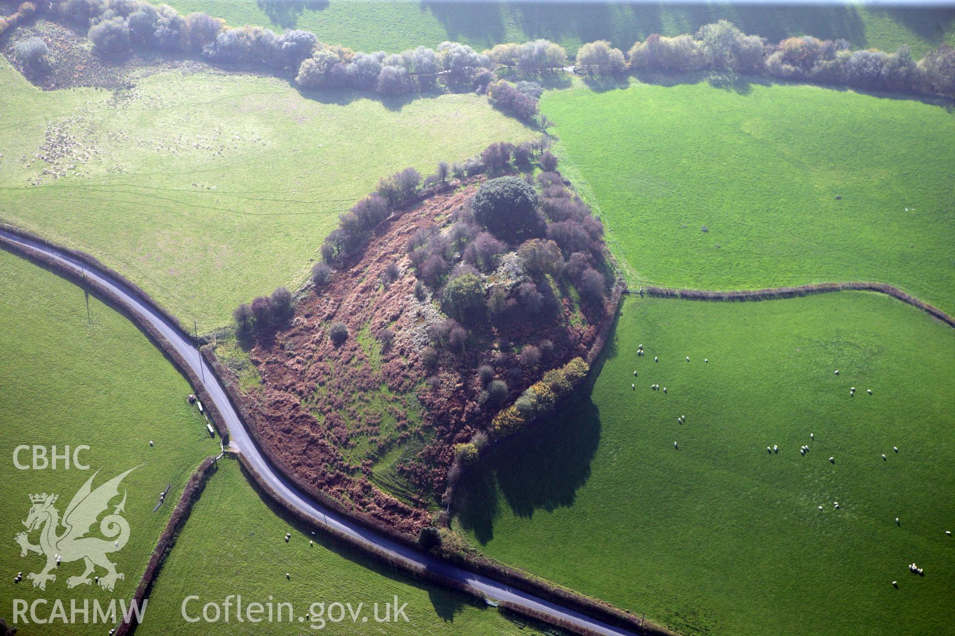 RCAHMW colour oblique photograph of Penarth Mount. Taken by Toby Driver on 13/10/2010.