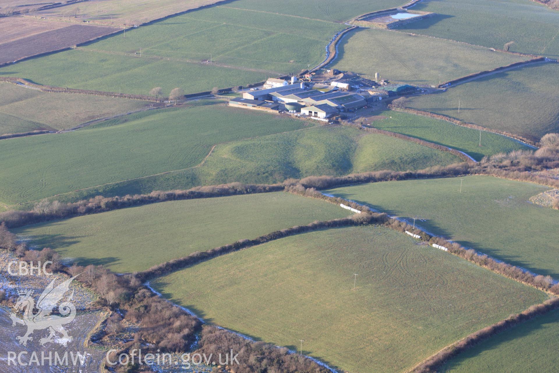 RCAHMW colour oblique photograph of Pelcombe Rath. Taken by Toby Driver on 01/12/2010.