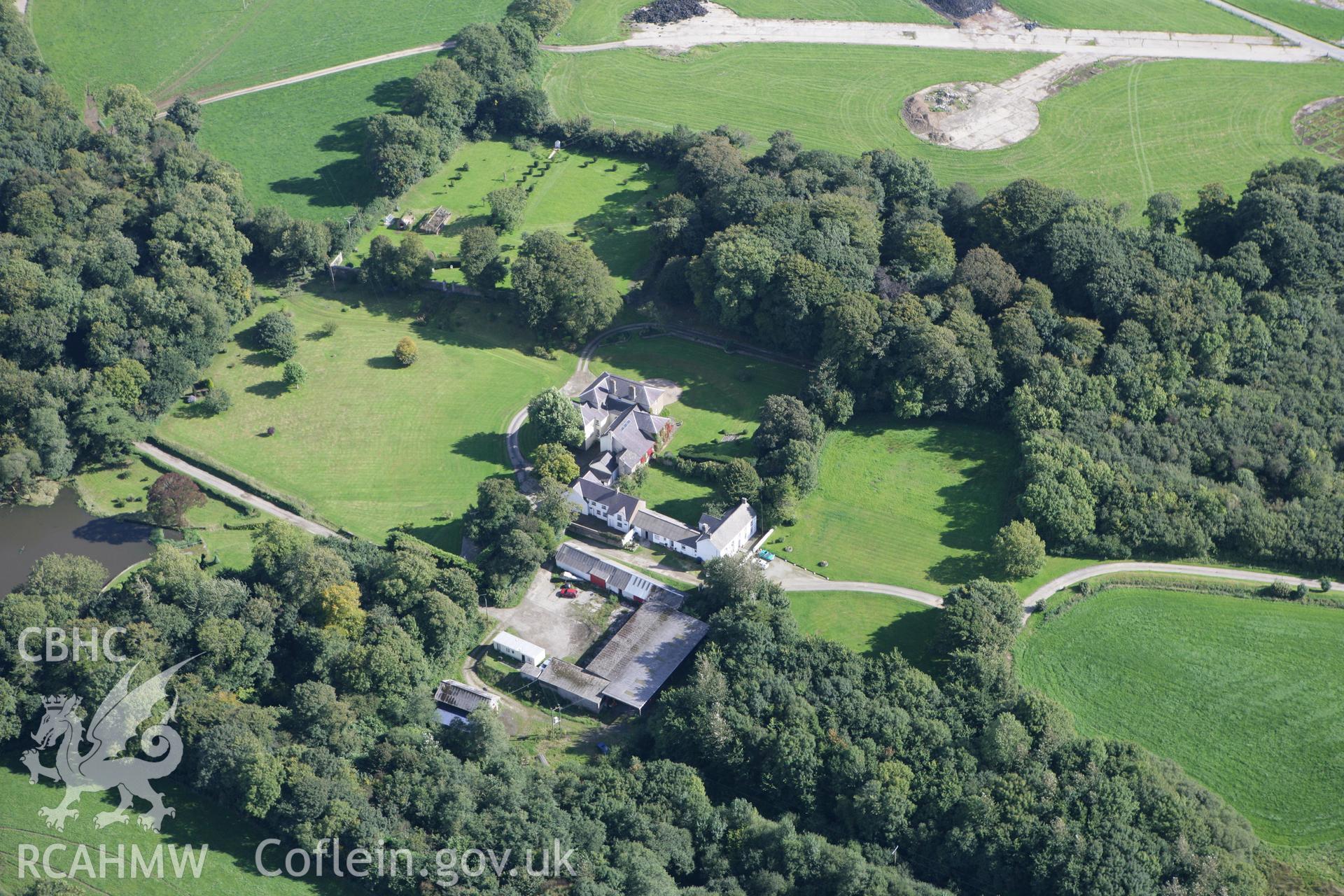 RCAHMW colour oblique photograph of Poyston, Rudbaxton. Taken by Toby Driver on 09/09/2010.