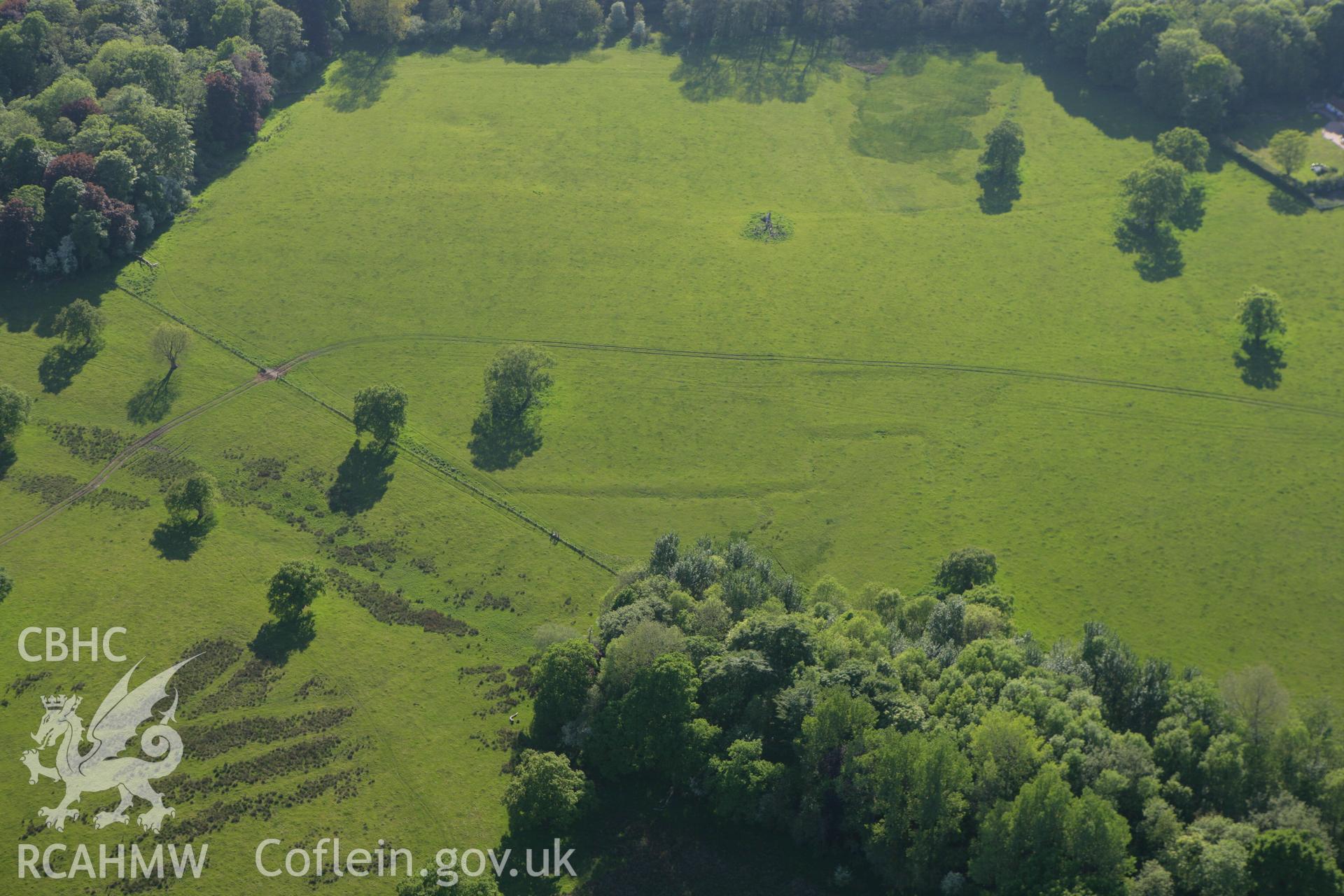 RCAHMW colour oblique photograph of Tregochas, earthworks of field systems. Taken by Toby Driver on 24/05/2010.