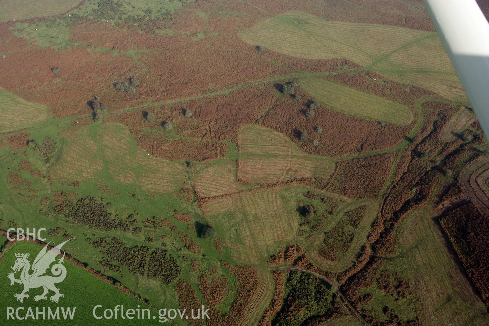 RCAHMW colour oblique photograph of Pentre Jack Settlement. Taken by Toby Driver on 13/10/2010.