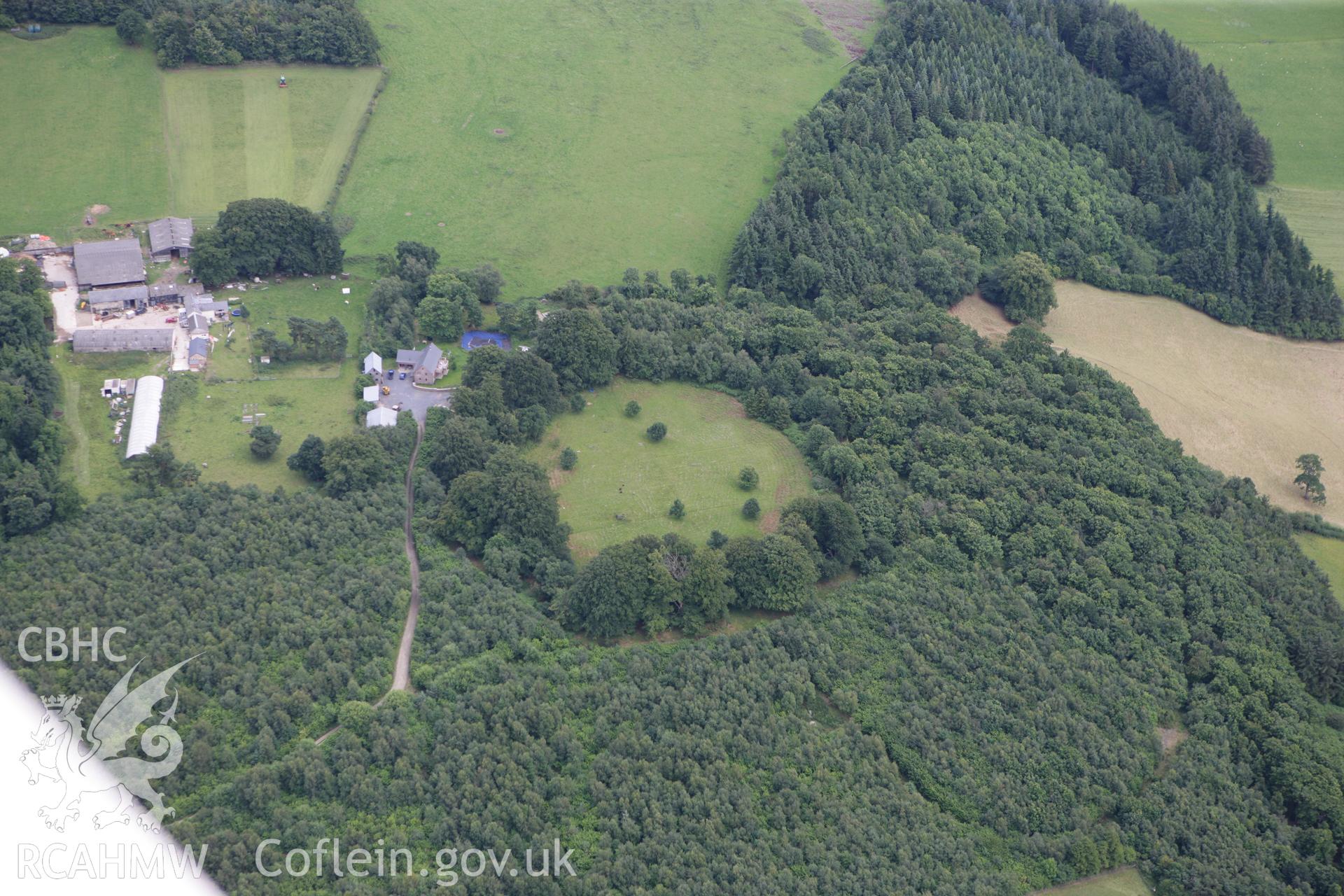 RCAHMW colour oblique photograph of Castle Ring, Pen Offa. Taken by Toby Driver on 21/07/2010.