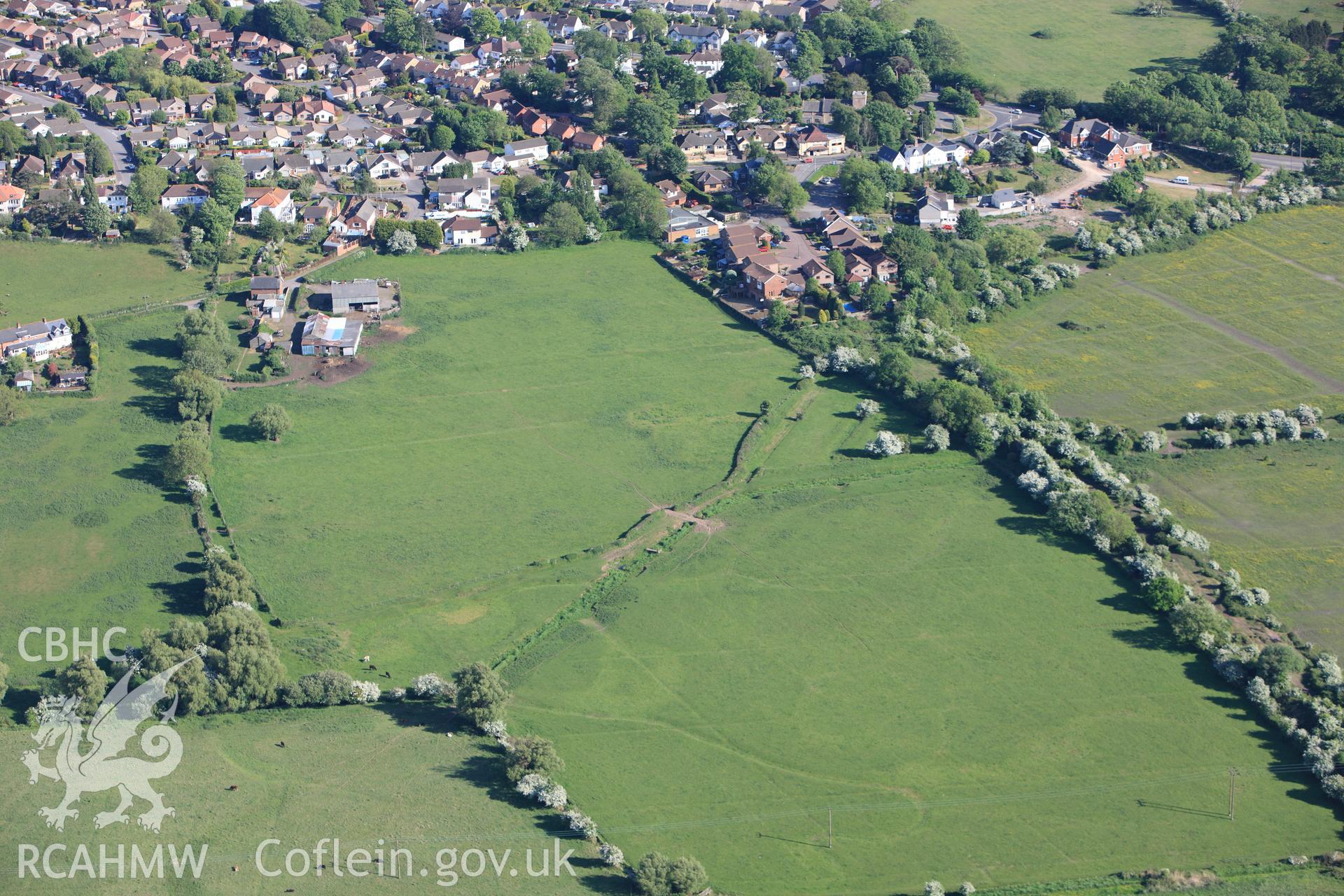 RCAHMW colour oblique photograph of Middleton Moat. Taken by Toby Driver on 24/05/2010.