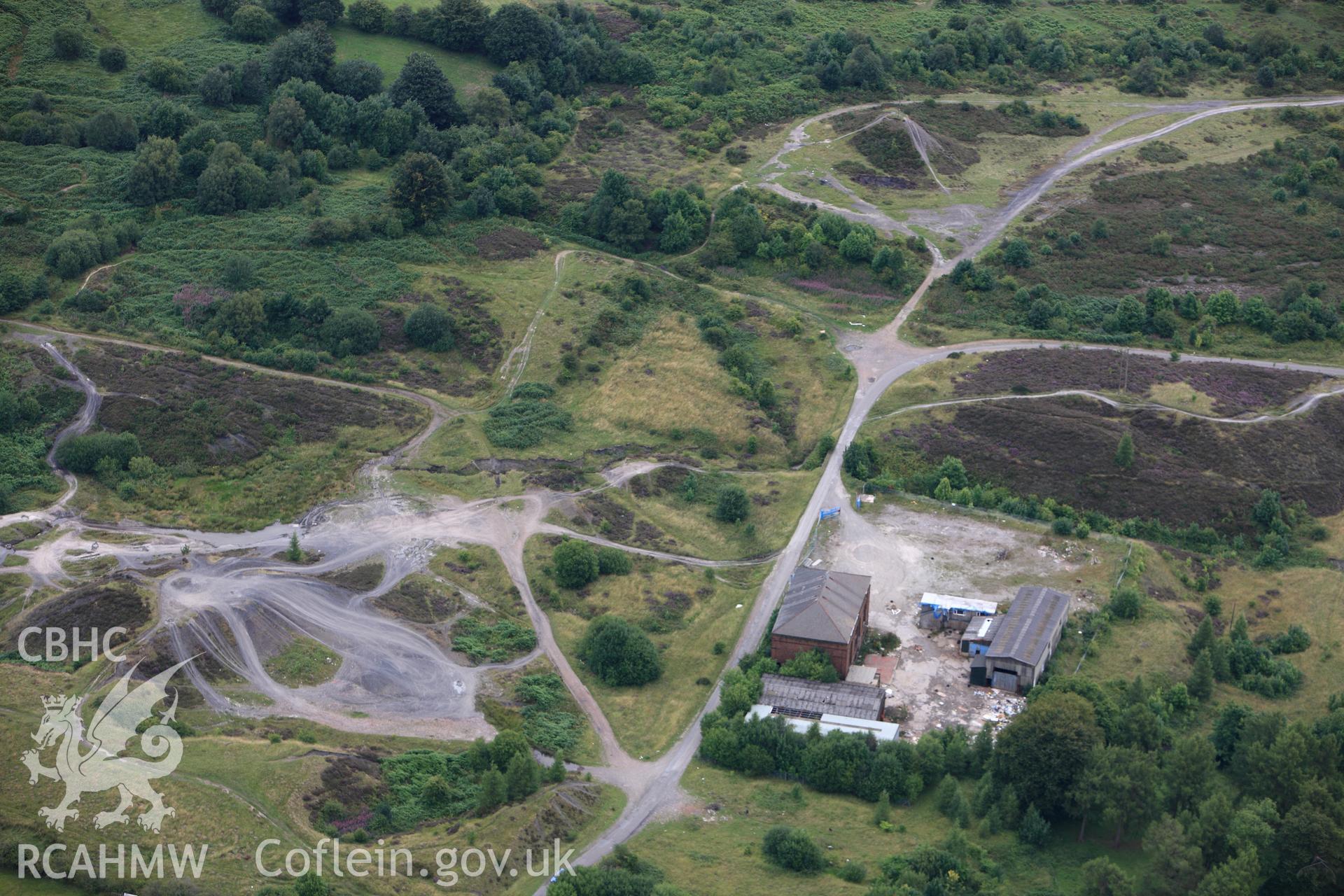 RCAHMW colour oblique photograph of Engine House, Lower Navigation Colliery, Abersychan. Taken by Toby Driver on 29/07/2010.