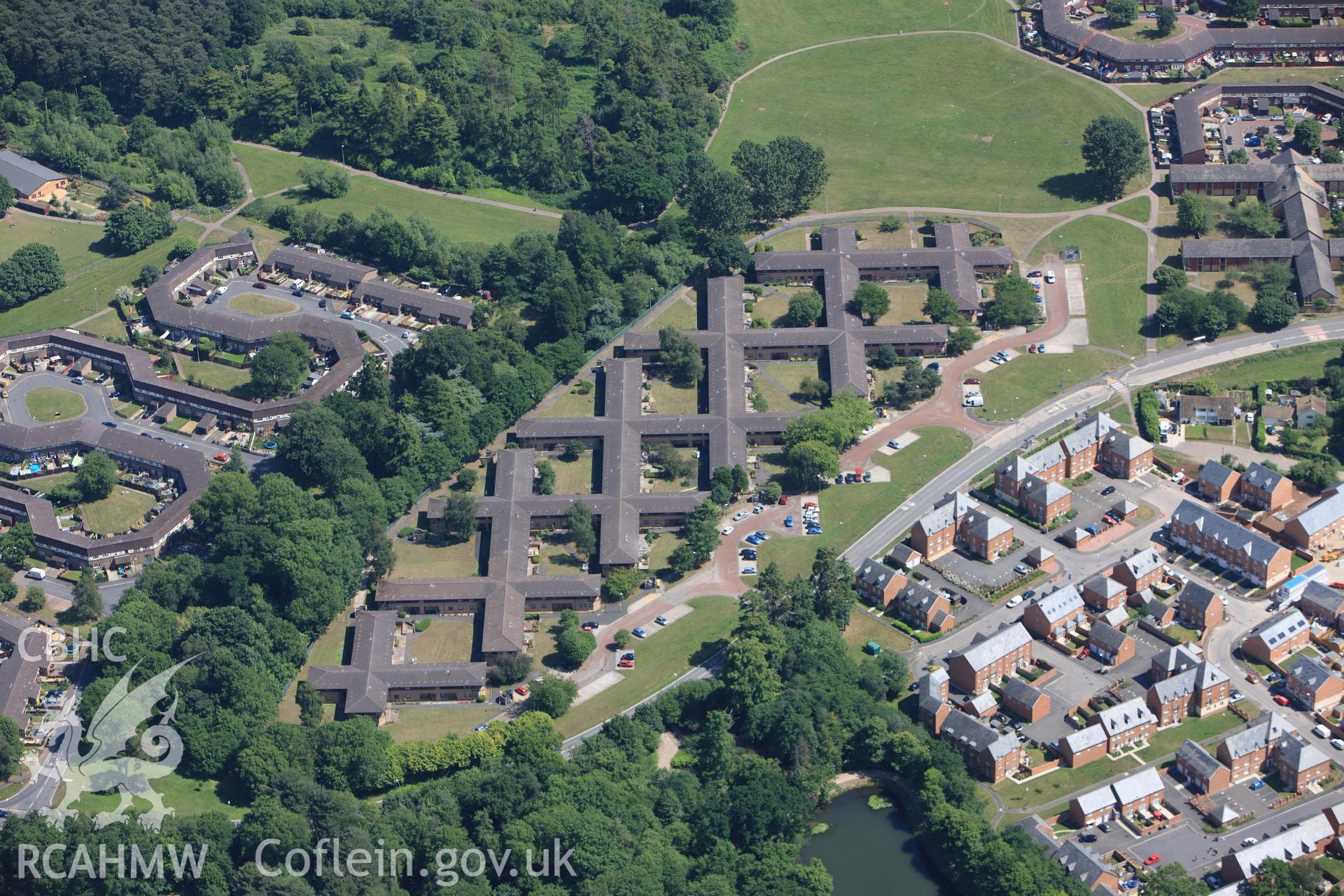 RCAHMW colour oblique photograph of Duffryn Estate, Newport. Taken by Toby Driver on 21/06/2010.