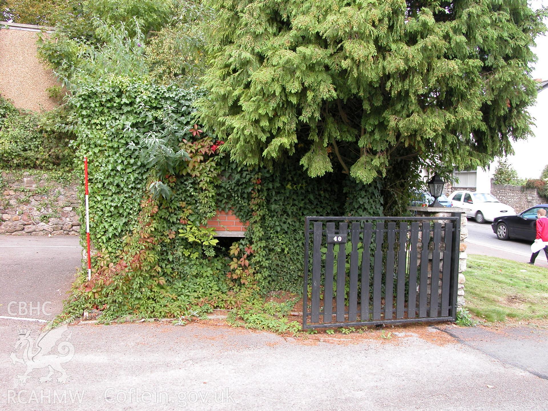 Digital image relating to archaeological desk-based assessment of Former Nursing Home and House, Llandaff, Glamorgan: looking north. CAP Report No. 338, Project No. 605.