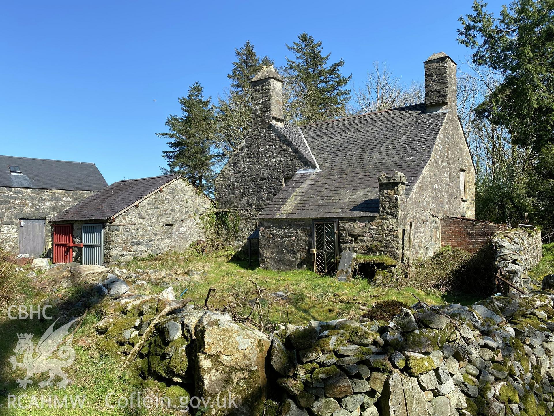 Digital colour photograph showing Plas Dolbenmaen, produced by Paul R Davis in 2021.