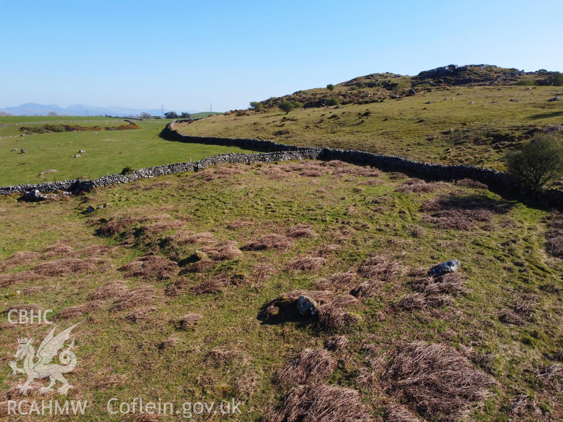 Digital colour photograph showing Cefn-y-fan ruins, produced by Paul R Davis in 2021.