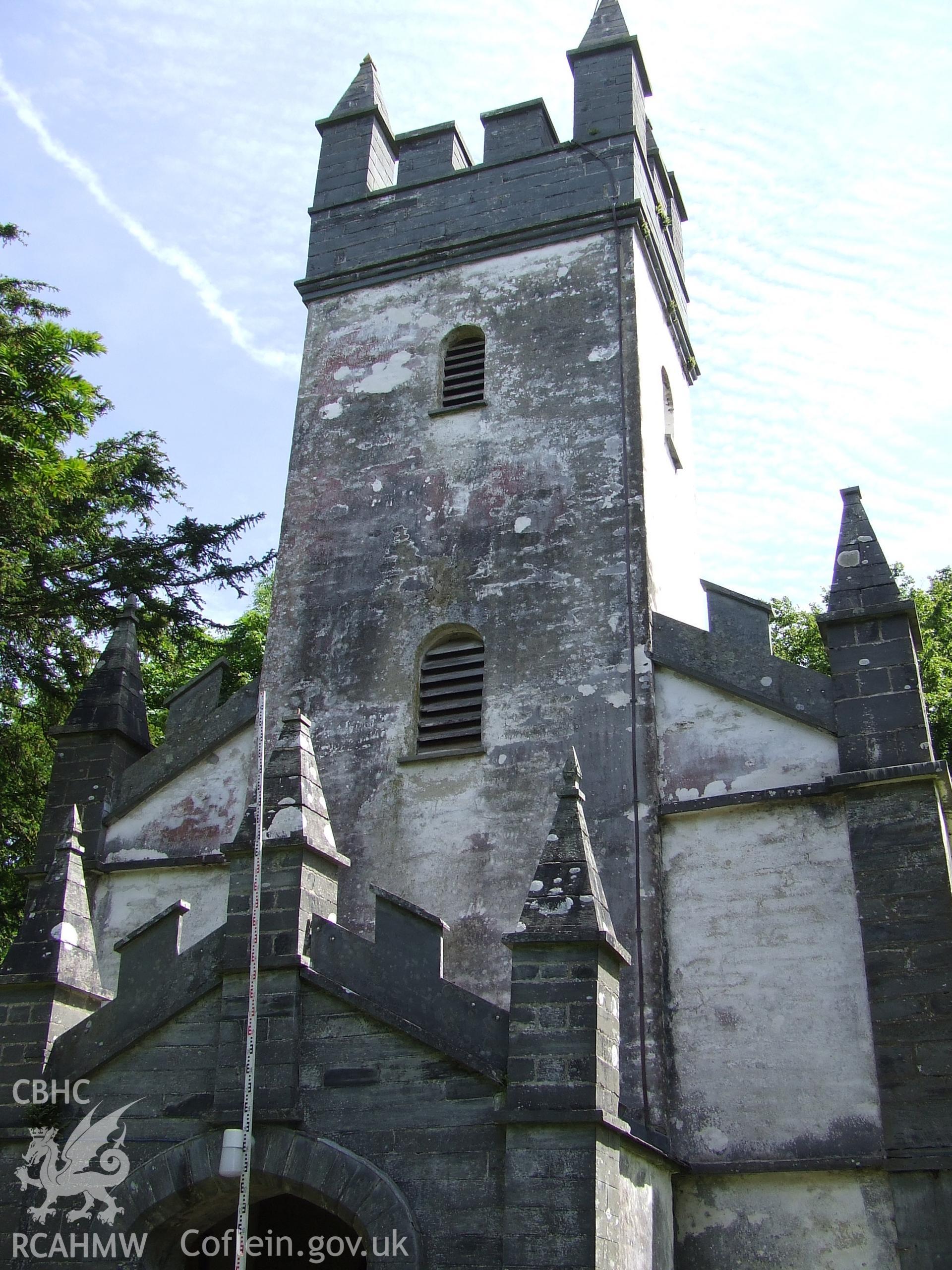 Digital colour photograph showing exterior of Colman's church, Boncath. Produced by Martin Davies in 2022.