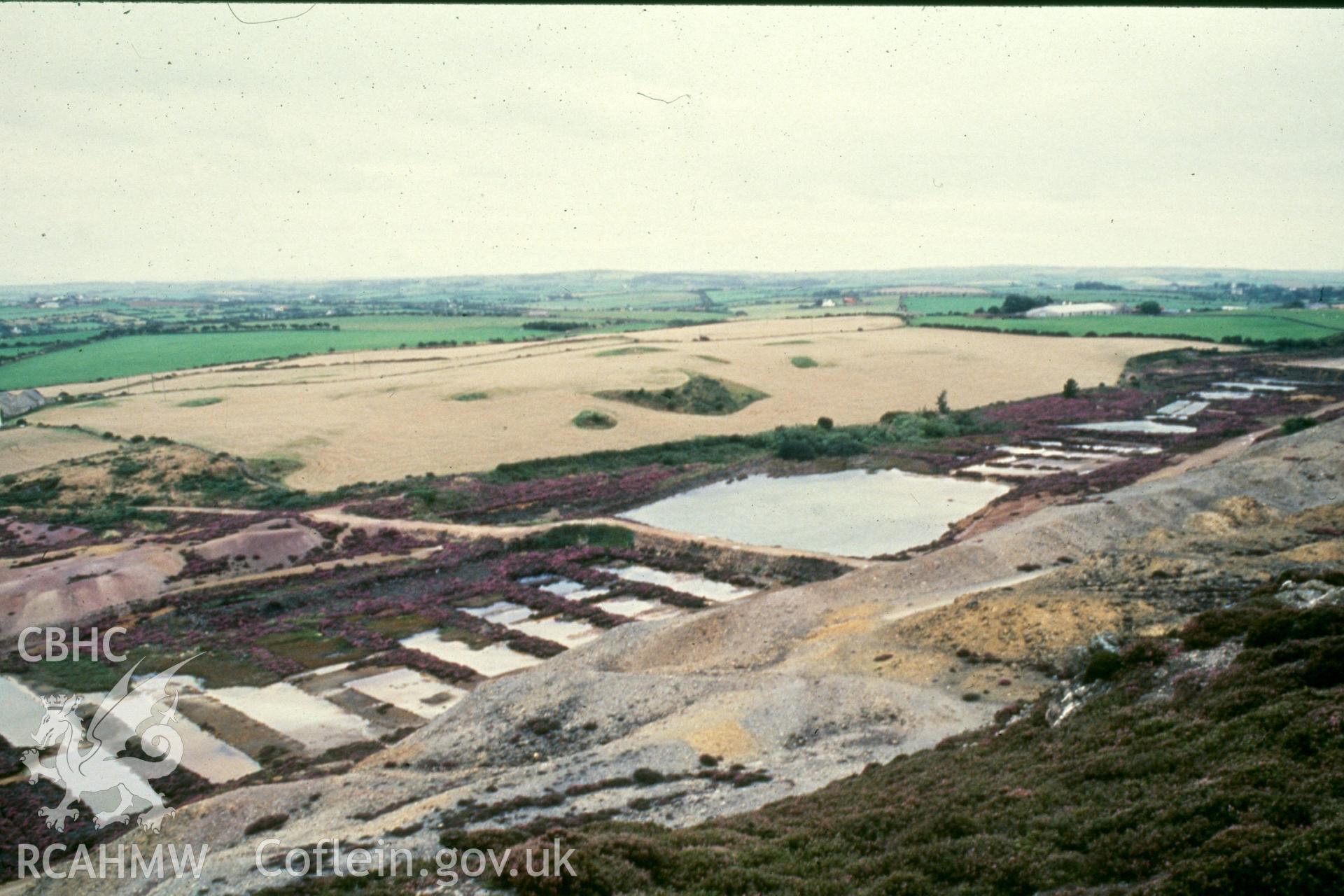 Digital image of photo of 19th century examples of precipitation pits at Mona Mine - P Craddock, 1988