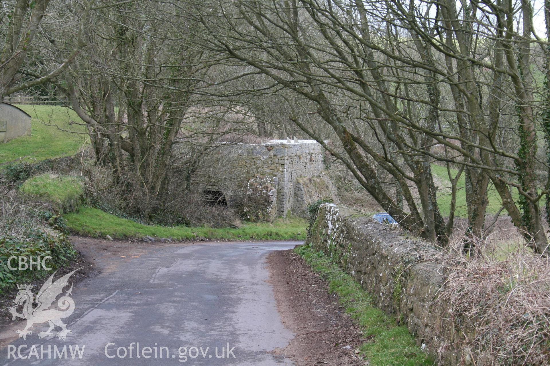 View of Stackpole Quay Limekiln and its surroundings. Part of digital photographic survey produced by Louise Barker of the Royal Commission on the Ancient and Historic Monuments of Wales, August 2009.