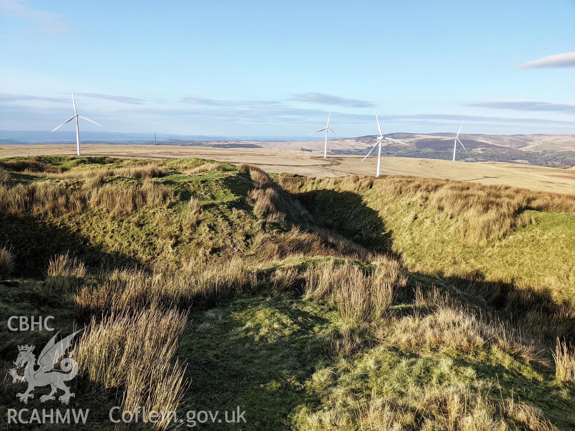 Penlle'r Castell looking north east Taken by Meilyr Powel.