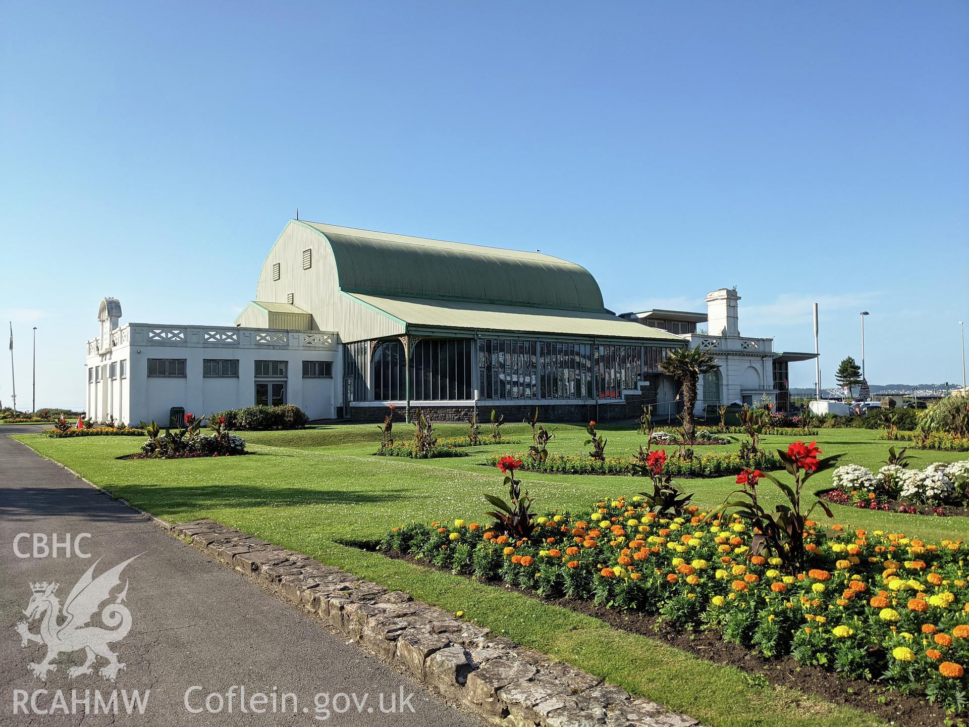 Patti Pavilion and flower beds, north side, Victoria Park, Swansea Taken by Meilyr Powel.