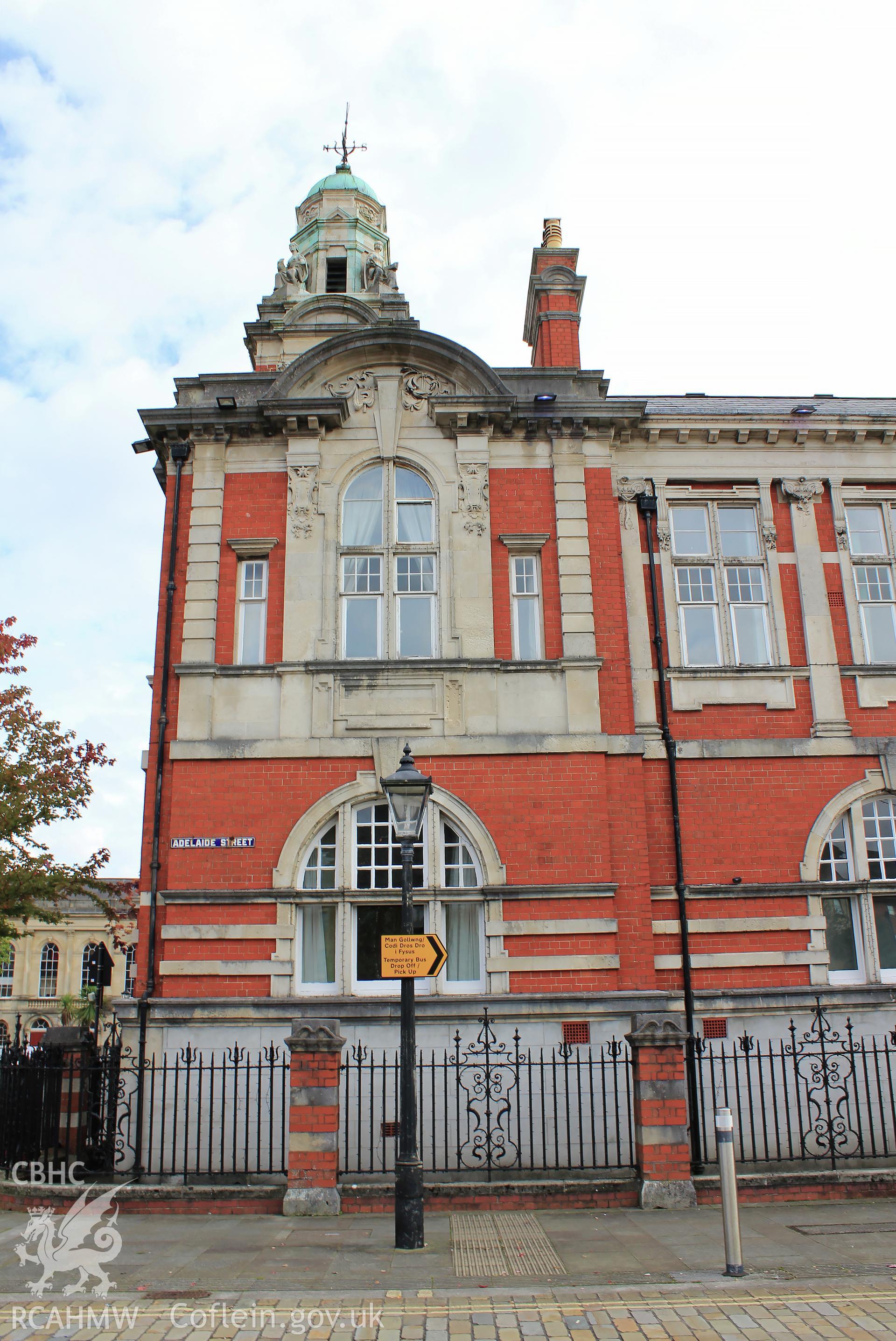 Swansea Harbour Trust Offices (Morgans Hotel), north west corner, portrait orientation Taken by Meilyr Powel.