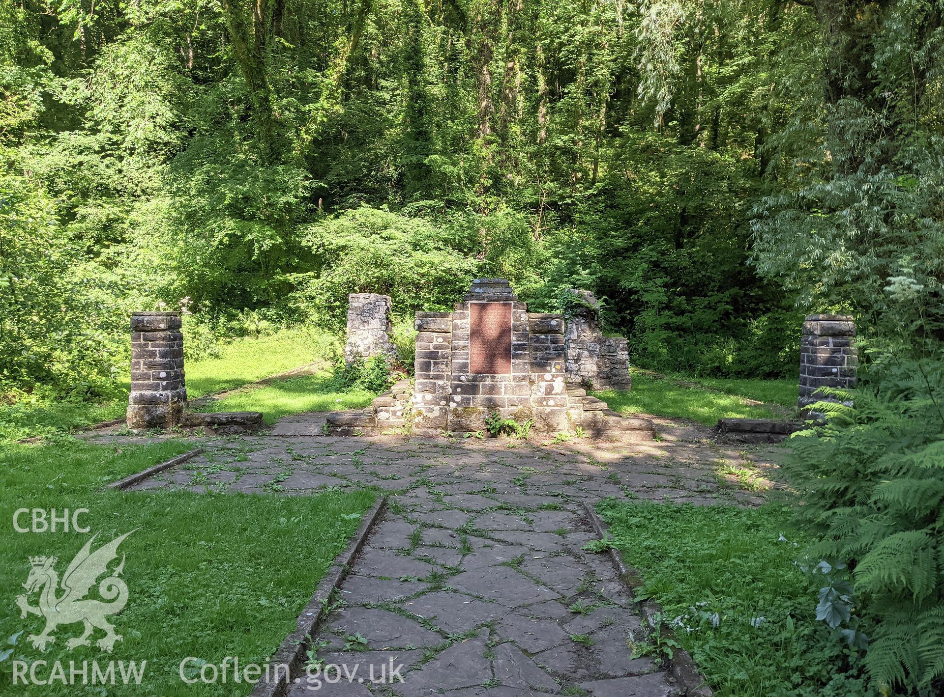 Approach to remains of Trinity Well Chapel, Ilston Taken by Meilyr Powel.