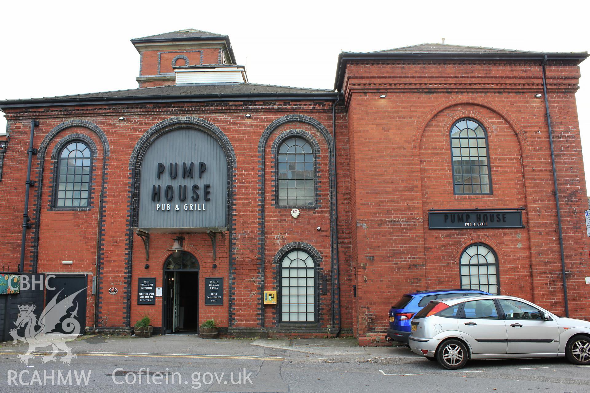 Pump House, Swansea, north face entrance Taken by Meilyr Powel.