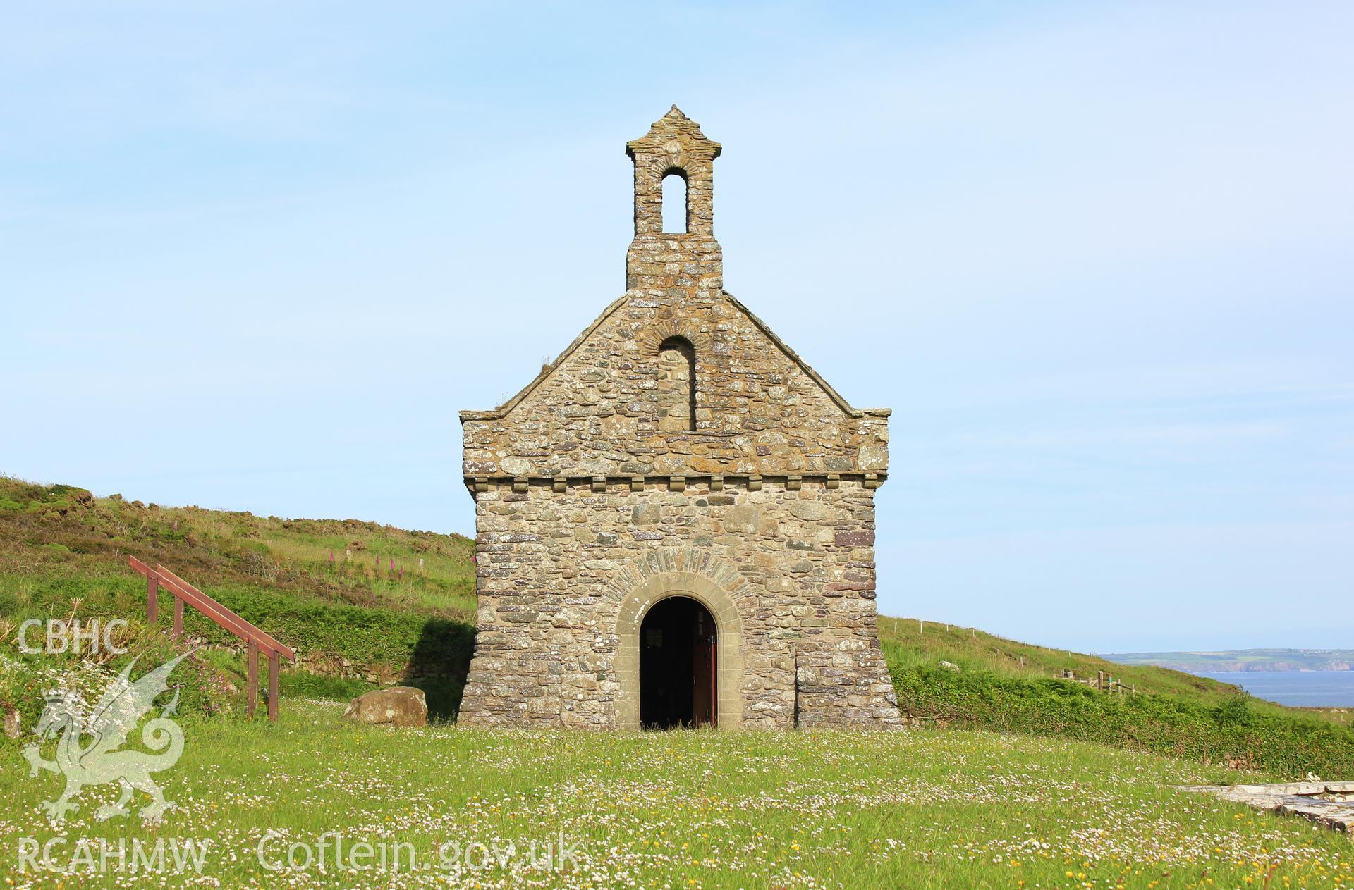 Exterior west front of Catholic Church, St Davids. Prominent bellcote Taken by Meilyr Powel.