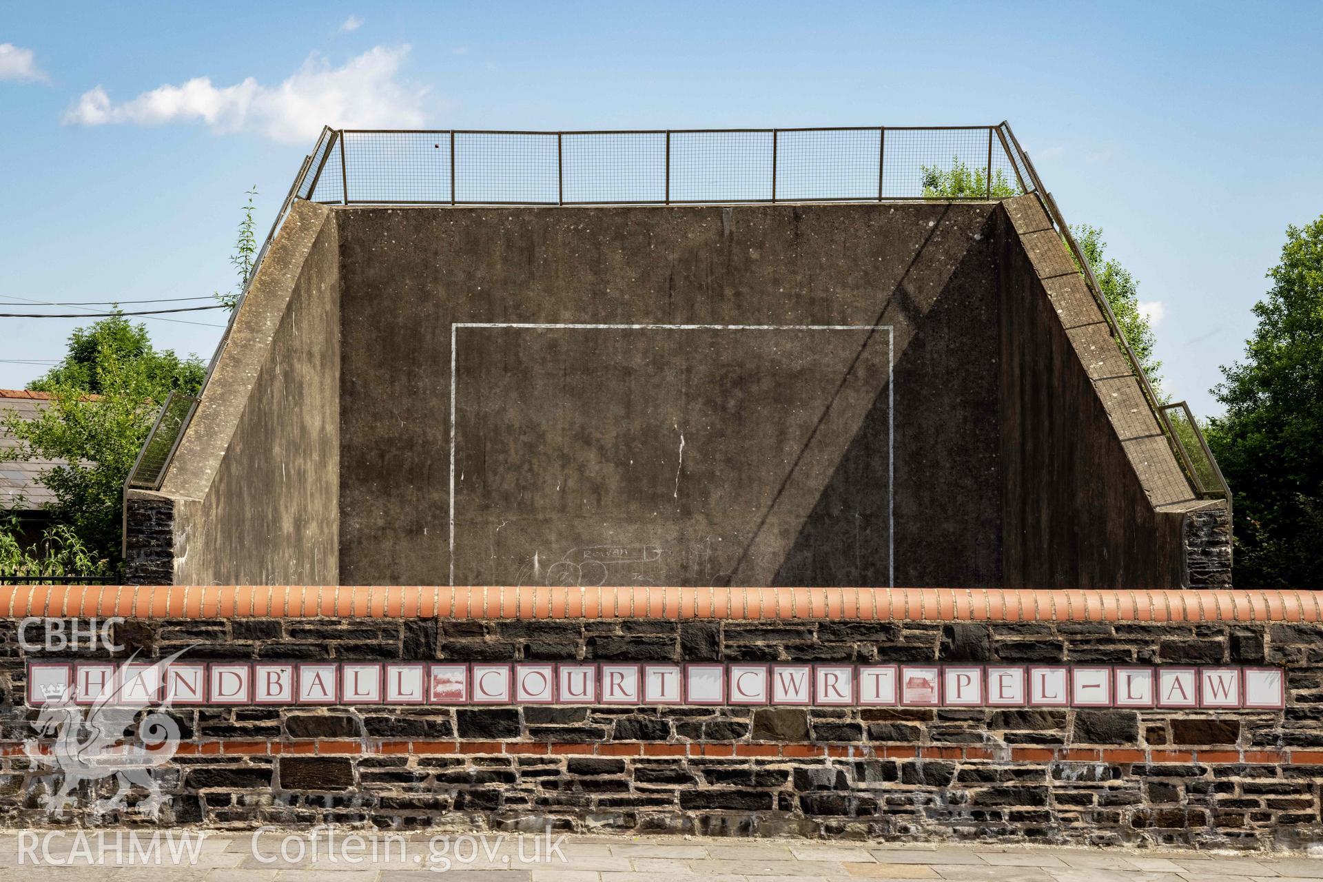 Digital photograph showing Nelson Handball Court, 20/07/2021.