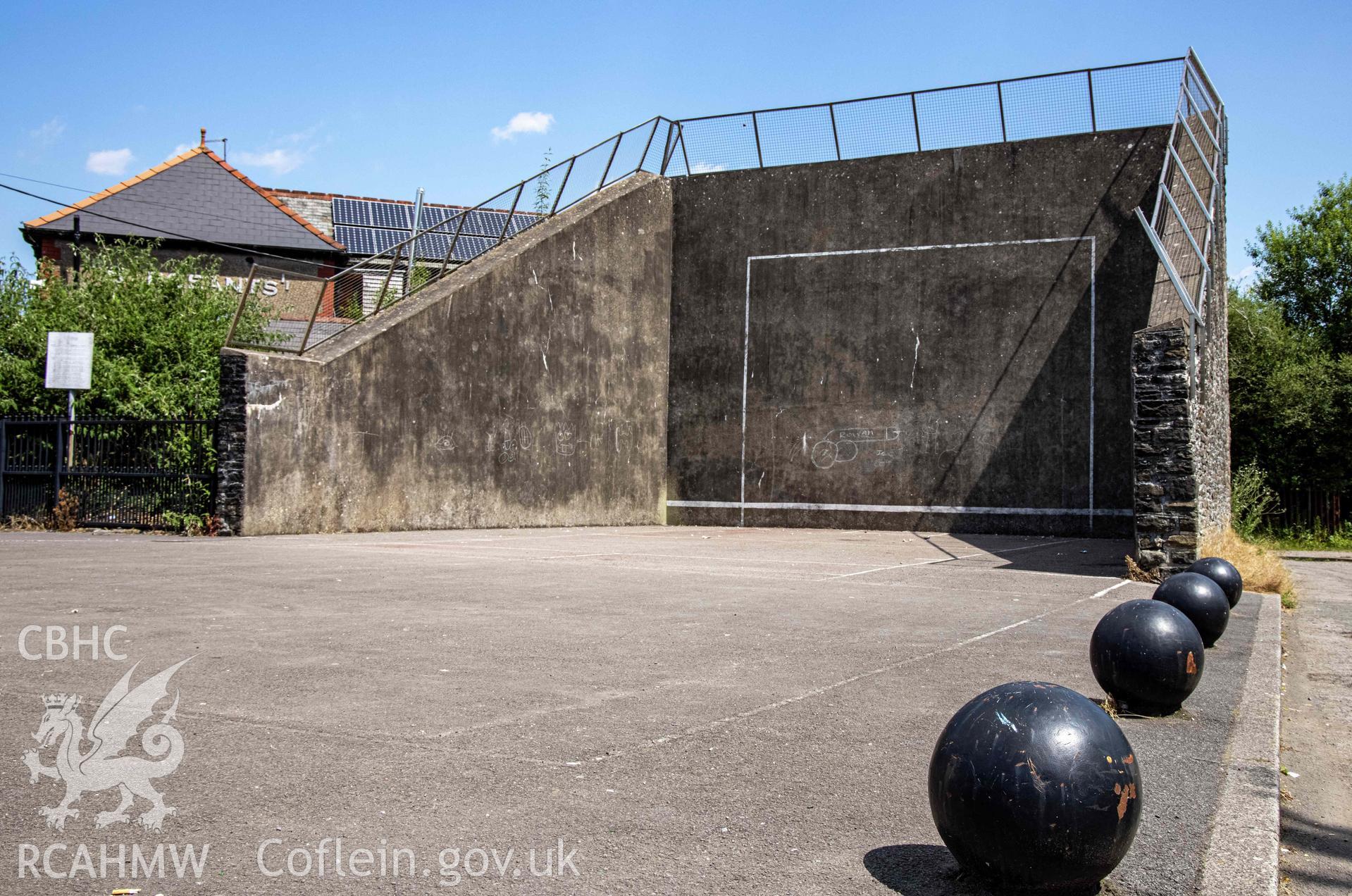 Digital photograph showing Nelson Handball Court, 20/07/2021.