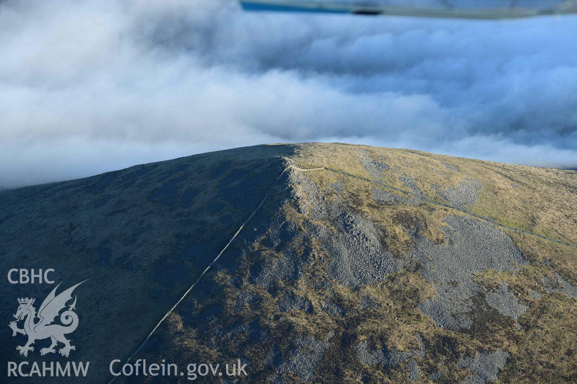 Oblique aerial photograph of  Gyrn Ddu hill taken during the Royal Commission