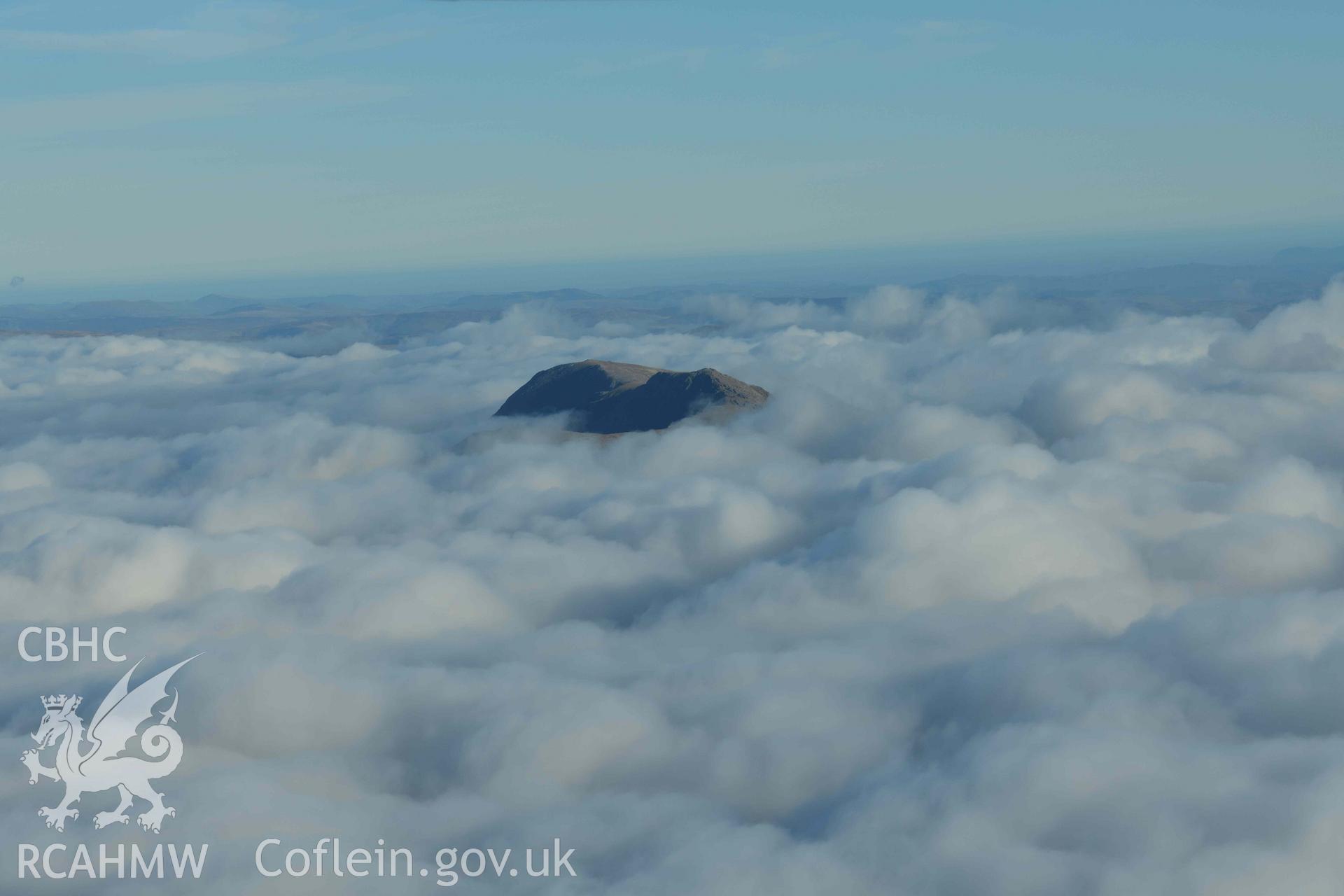 Oblique aerial photograph of Penygadair from the west, taken during the Royal Commission