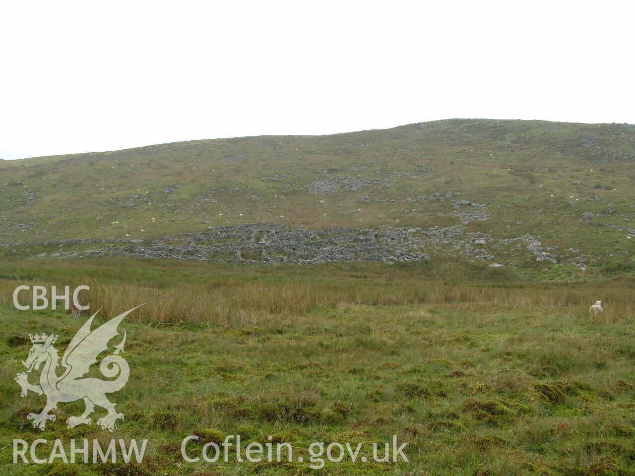 Photograph showing multicellular sheepfold, Carneddau, taken by John Latham, 2003.